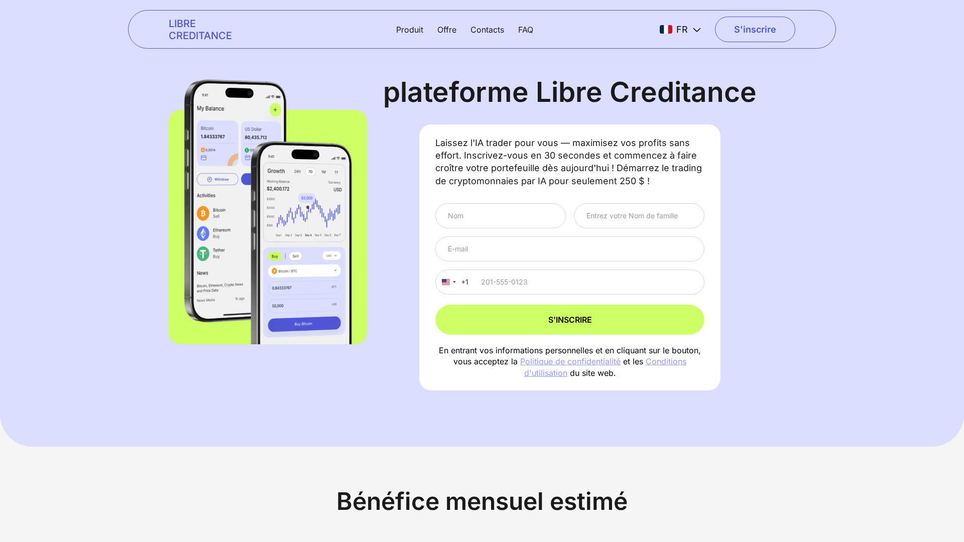 Screenshot of libre-creditance.com