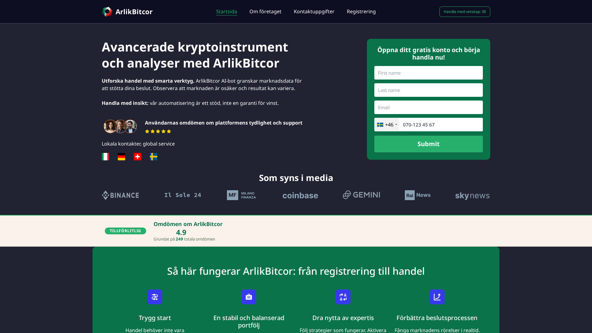 Screenshot of arlikbitcor.sbs