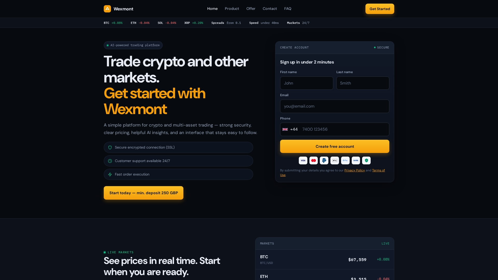 Screenshot of wexmont-gb.com