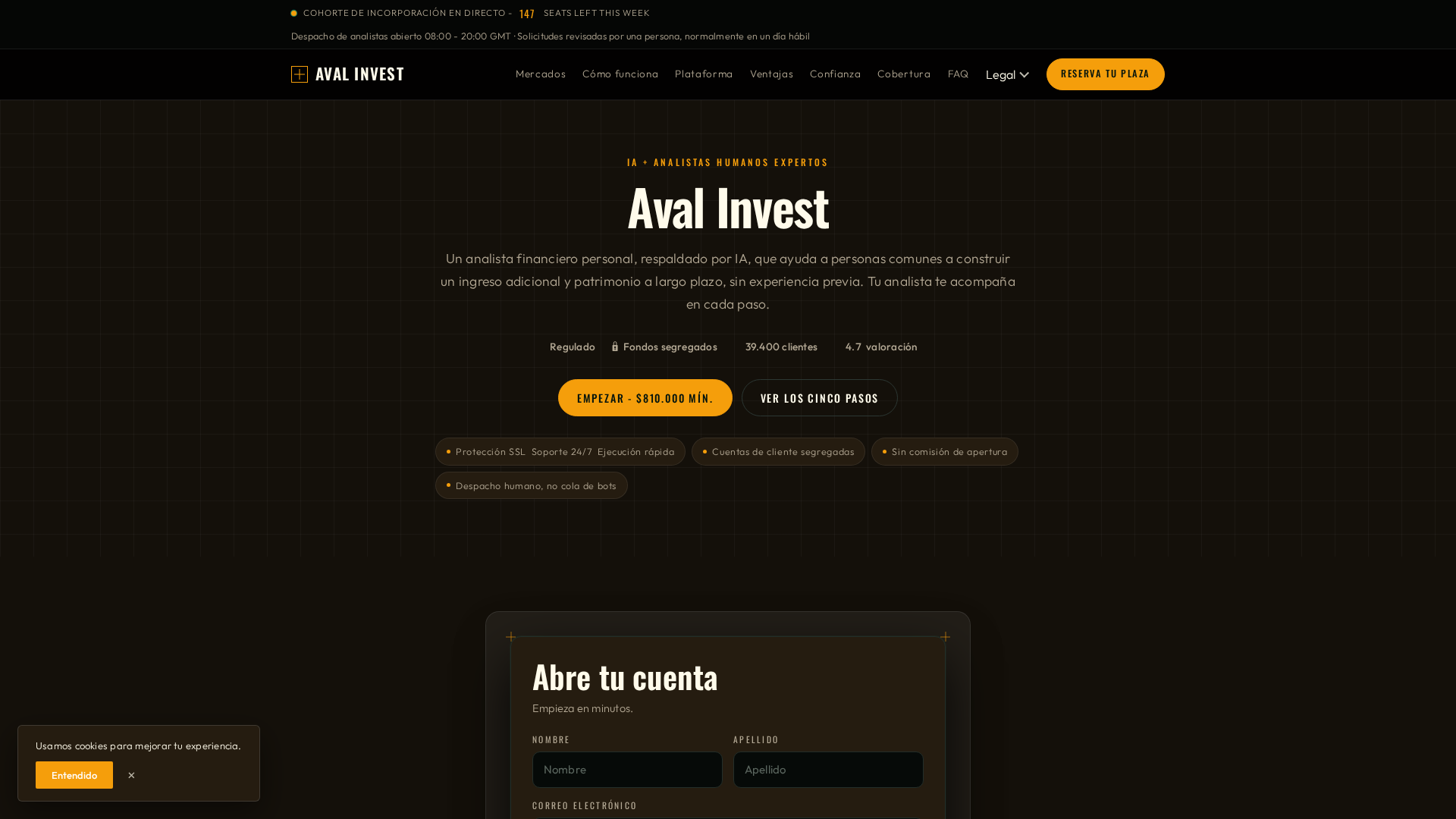 Screenshot of avalinvest.cc