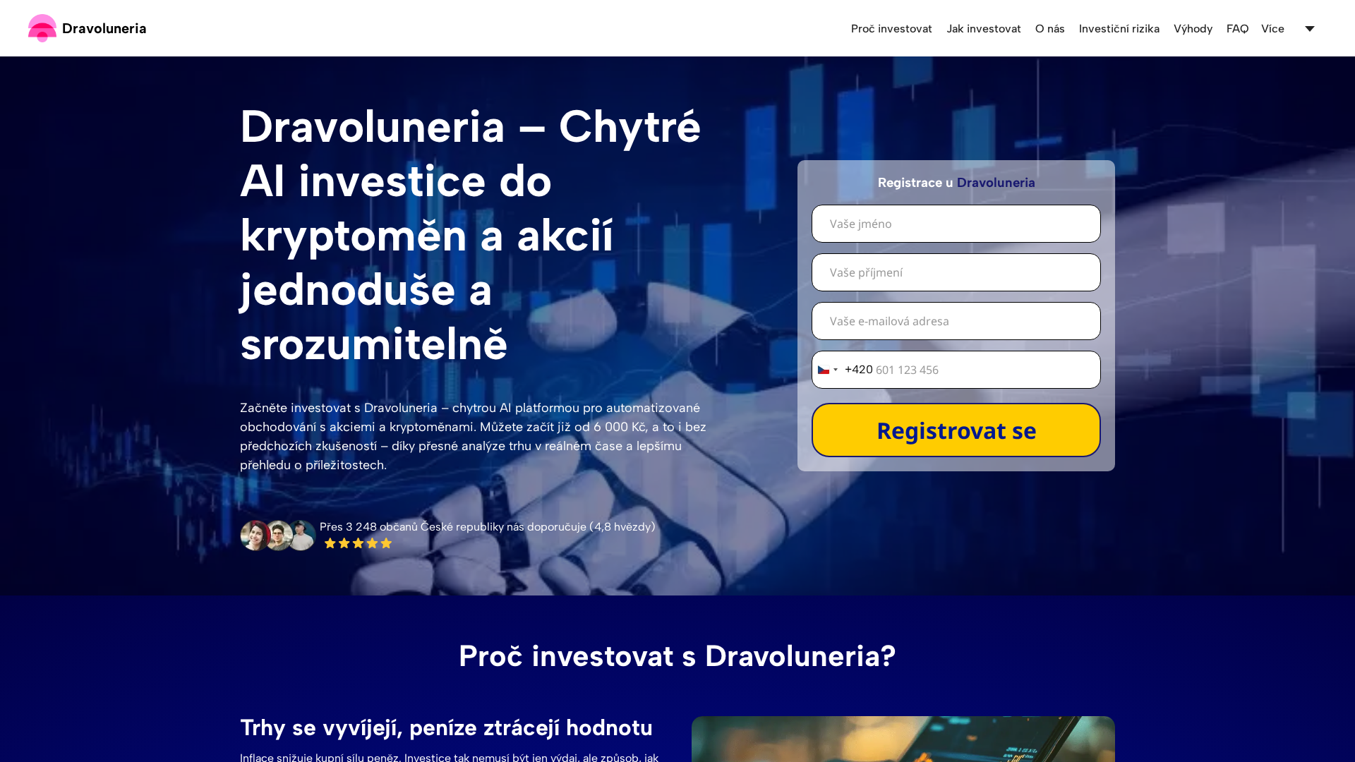 Screenshot of dravoluneria-ai.net