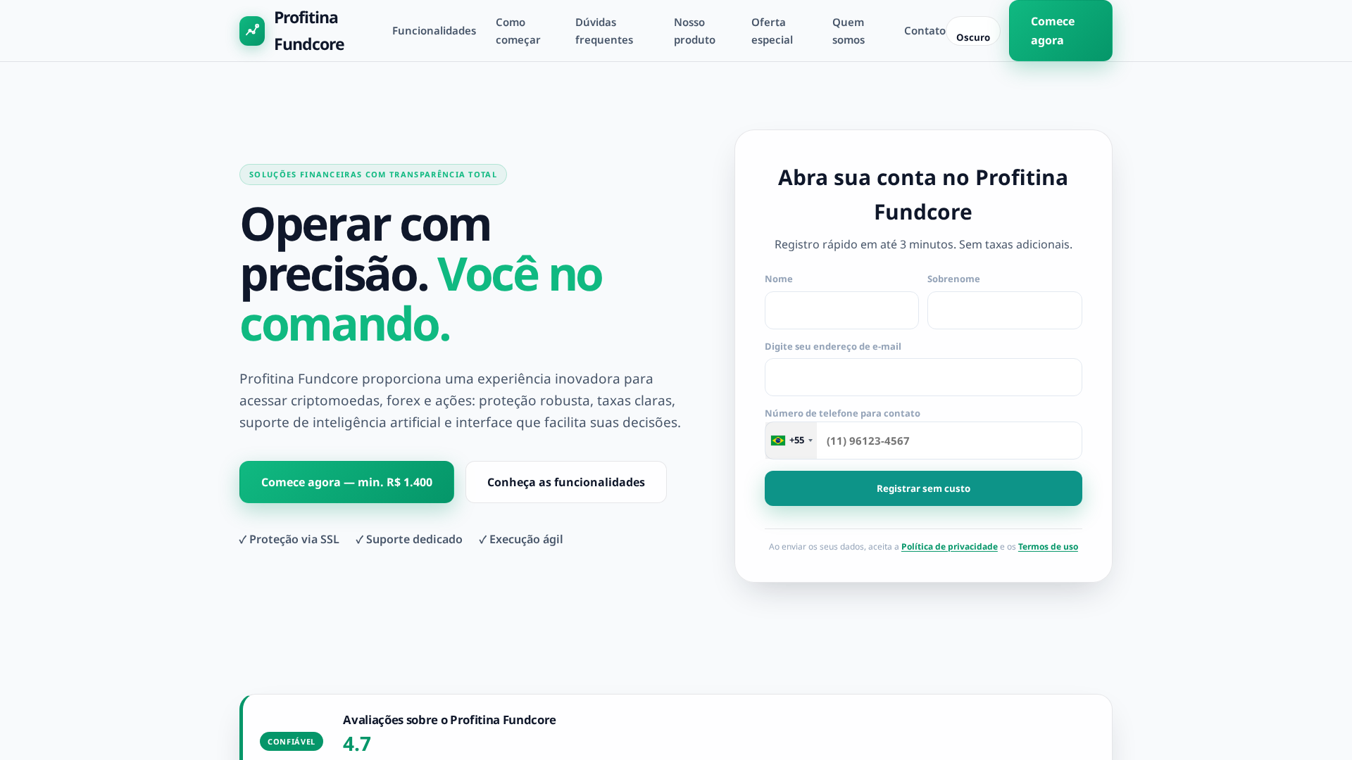 Screenshot of profitina-fundcore.online