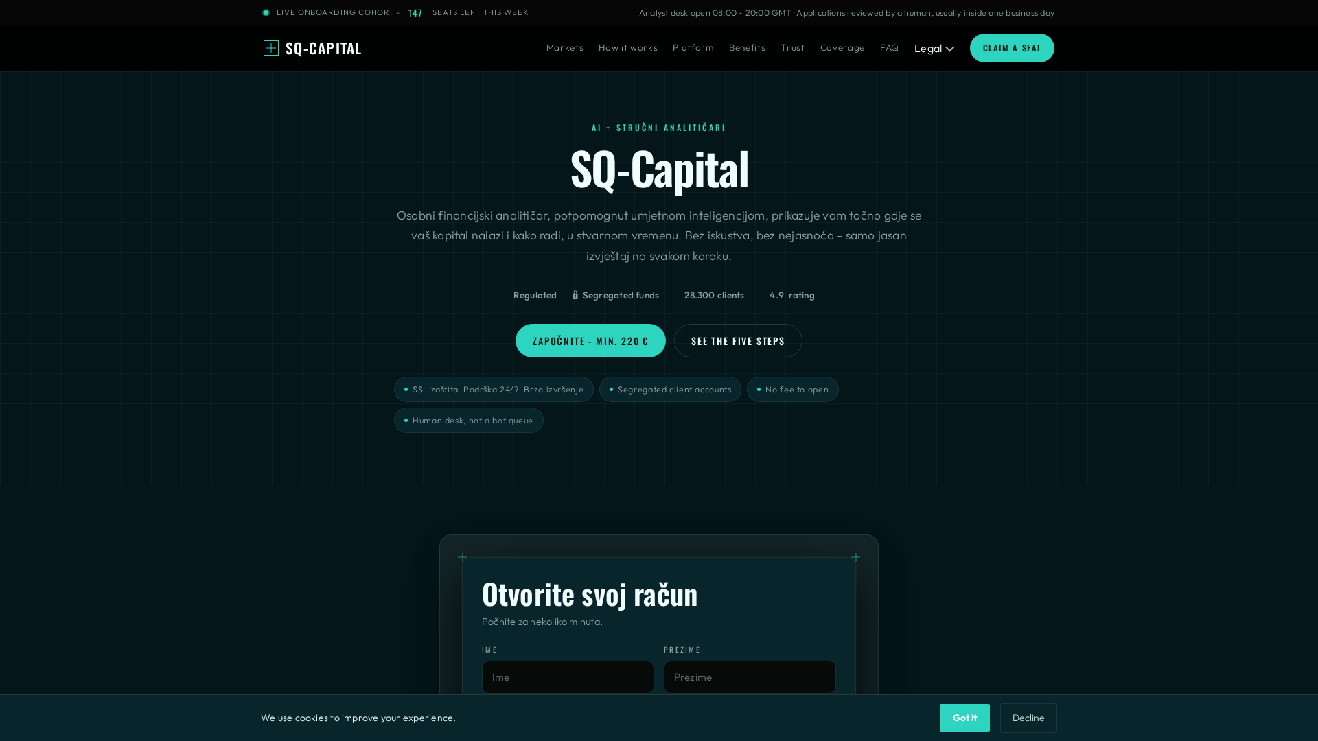 Screenshot of sq-capital.biz