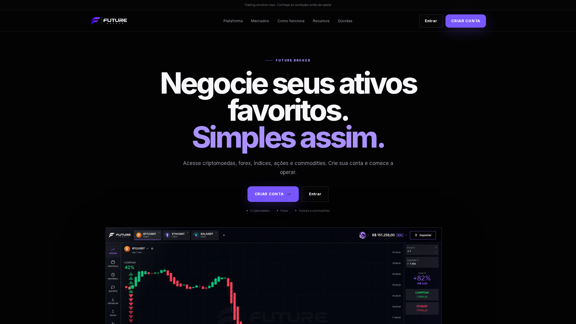 Screenshot of futurebroker.net
