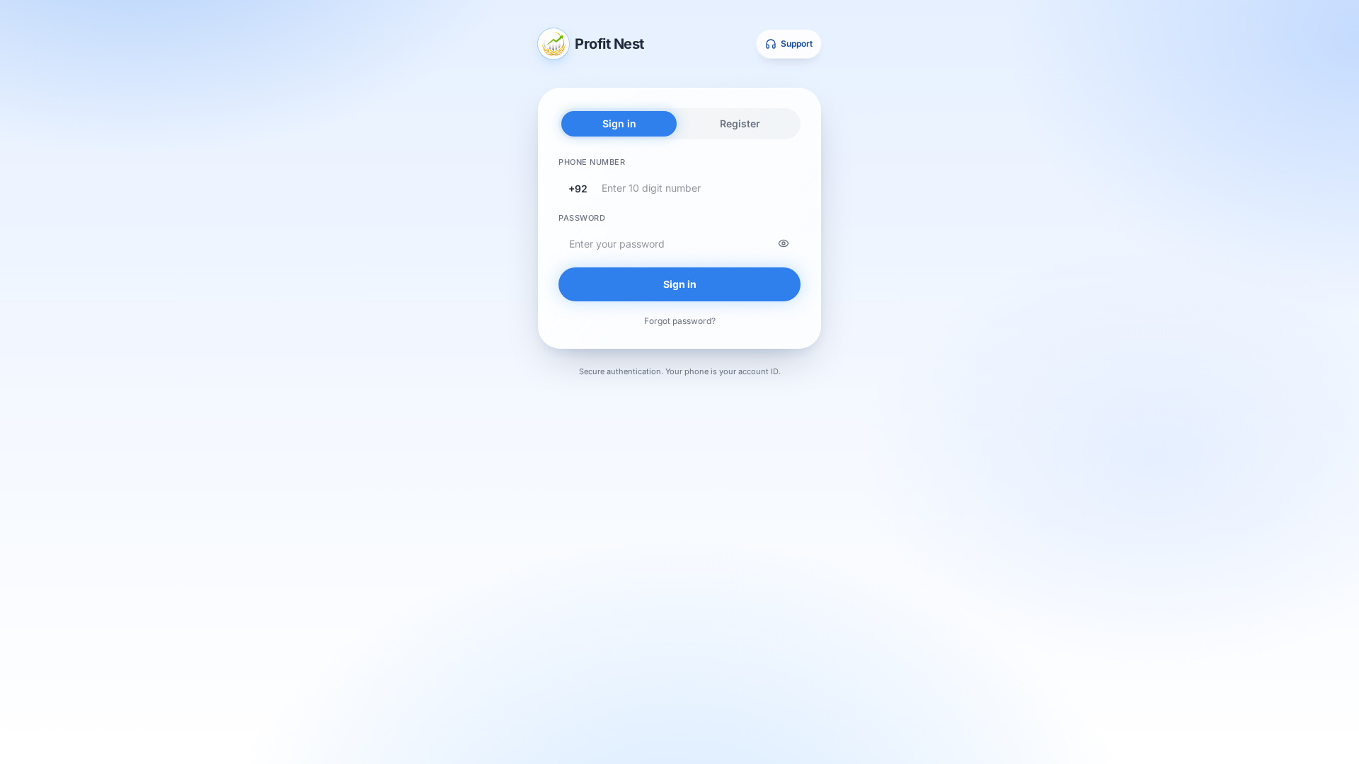 Screenshot of profitnest.today