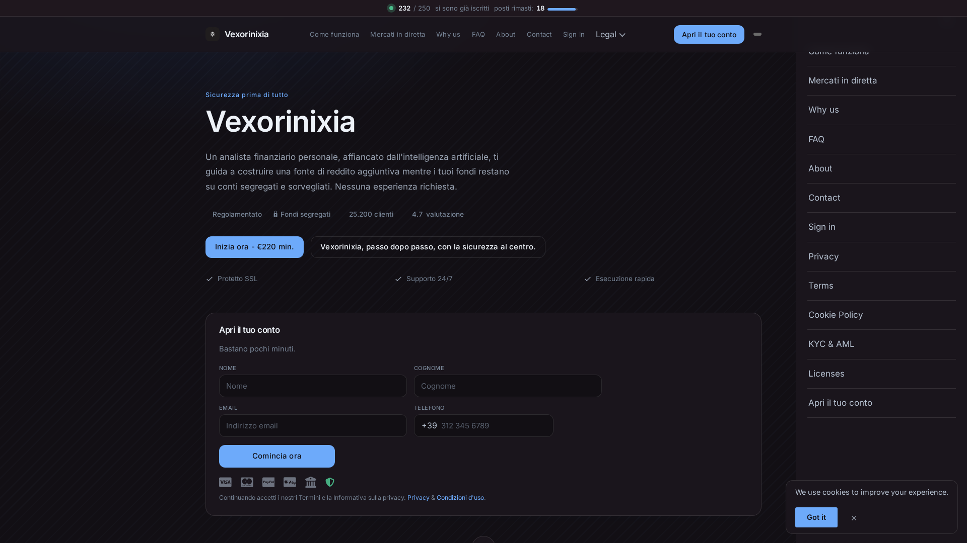 Screenshot of vexorinixia.pro