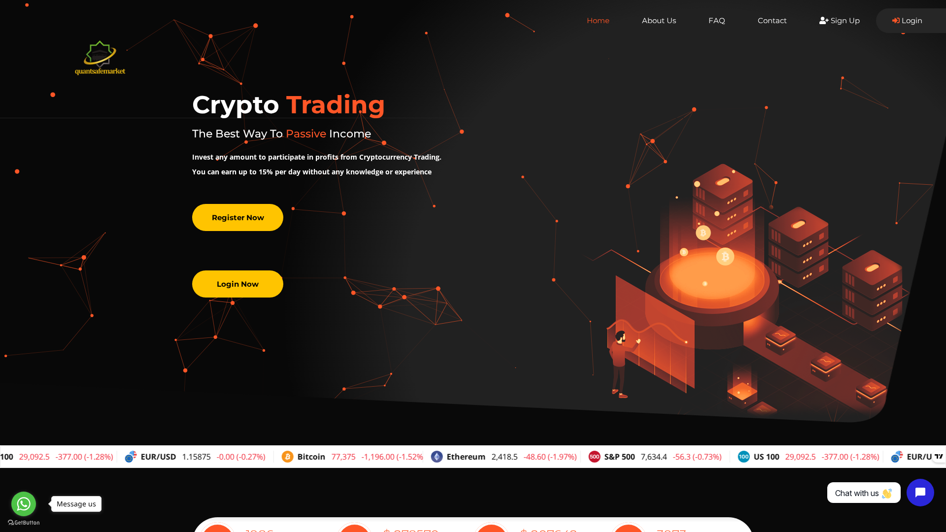 Screenshot of quantsafemarket.live