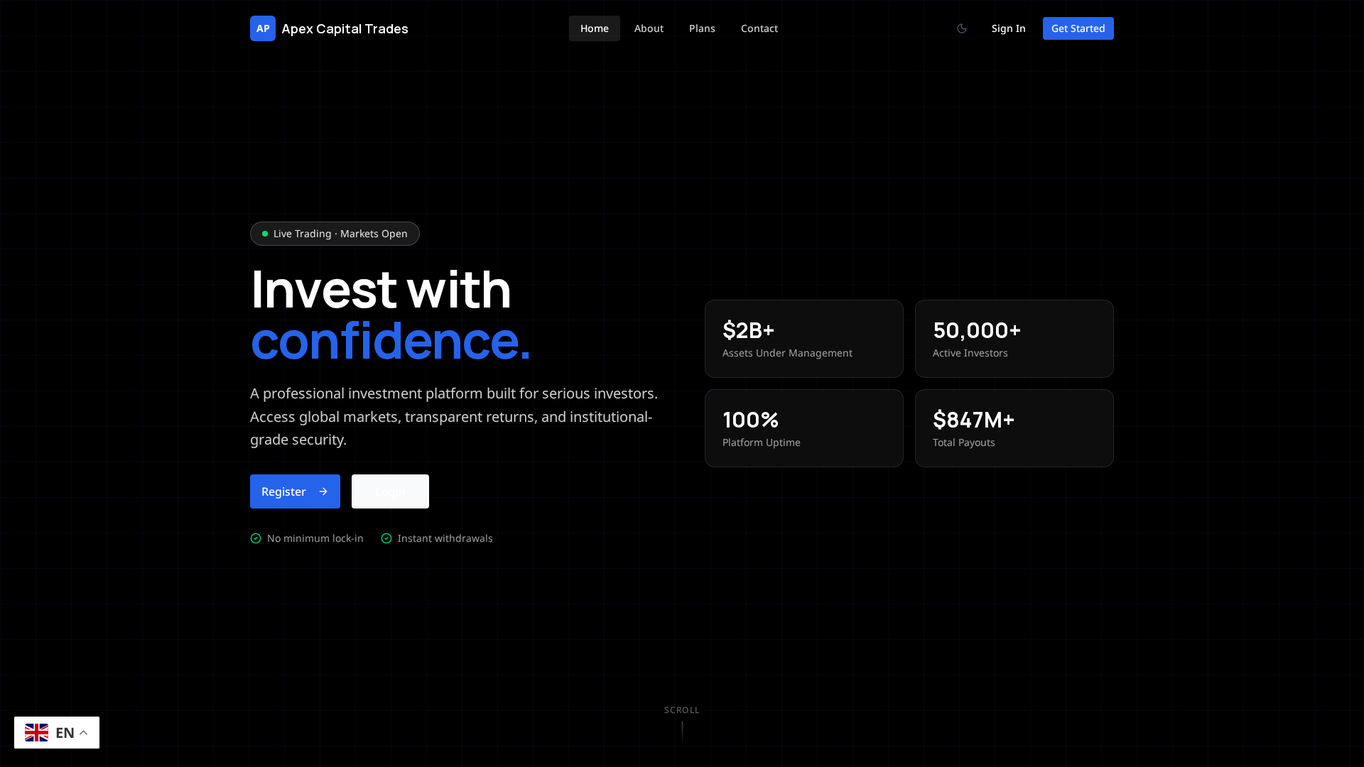 Screenshot of apexcapitaltrade.pro