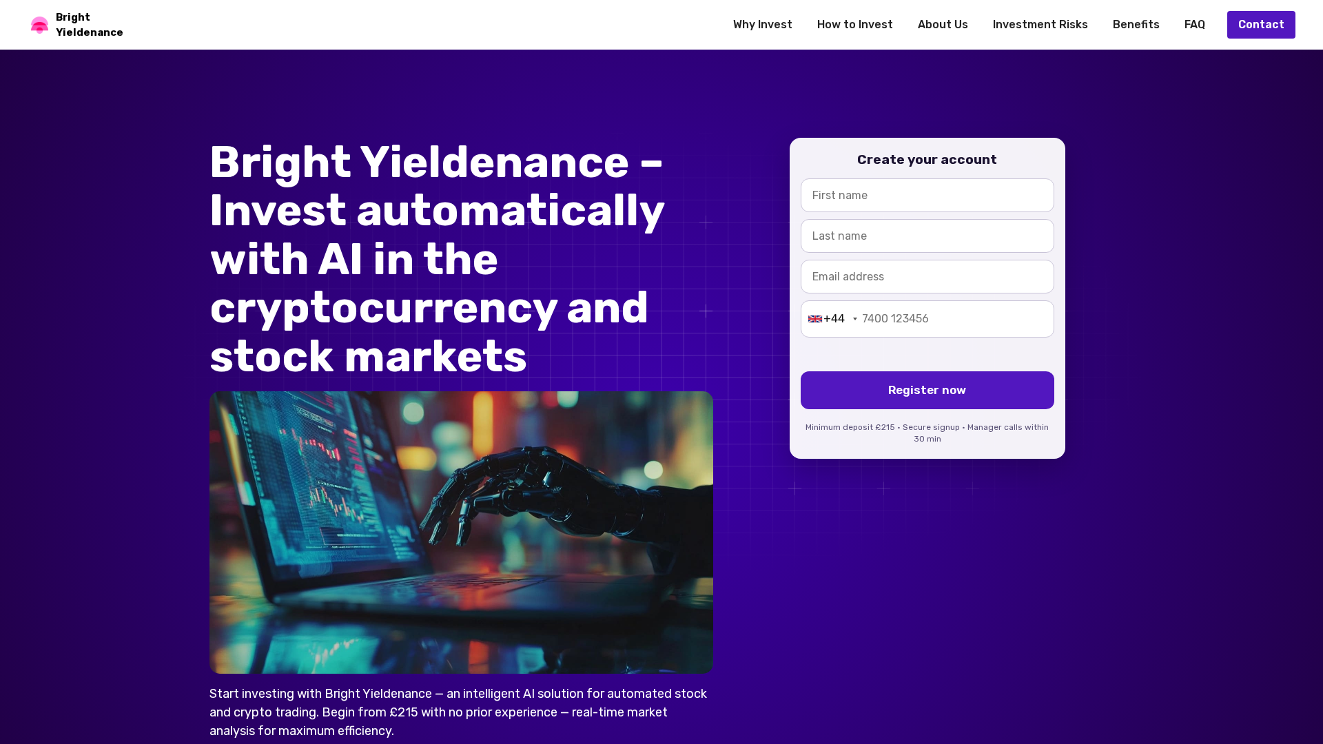 Screenshot of brightyieldenance.sbs