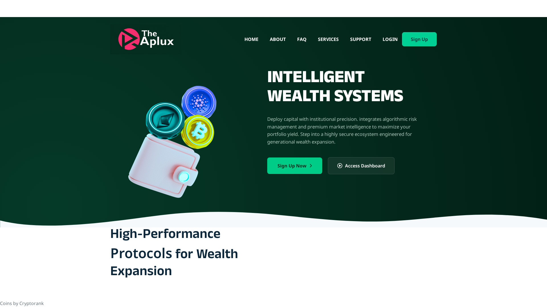 Screenshot of theapluxpro.com