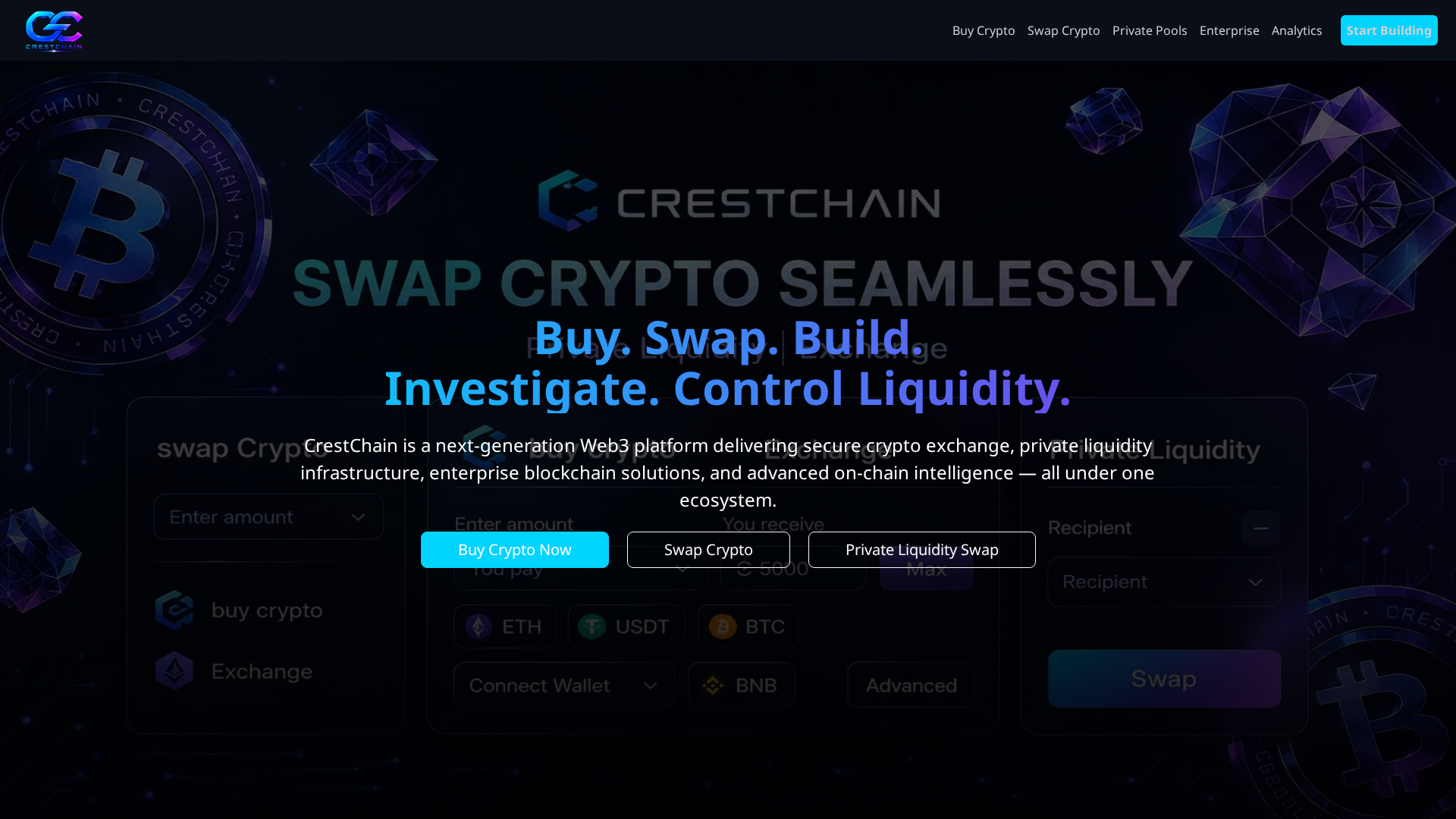 Screenshot of crestchain.io