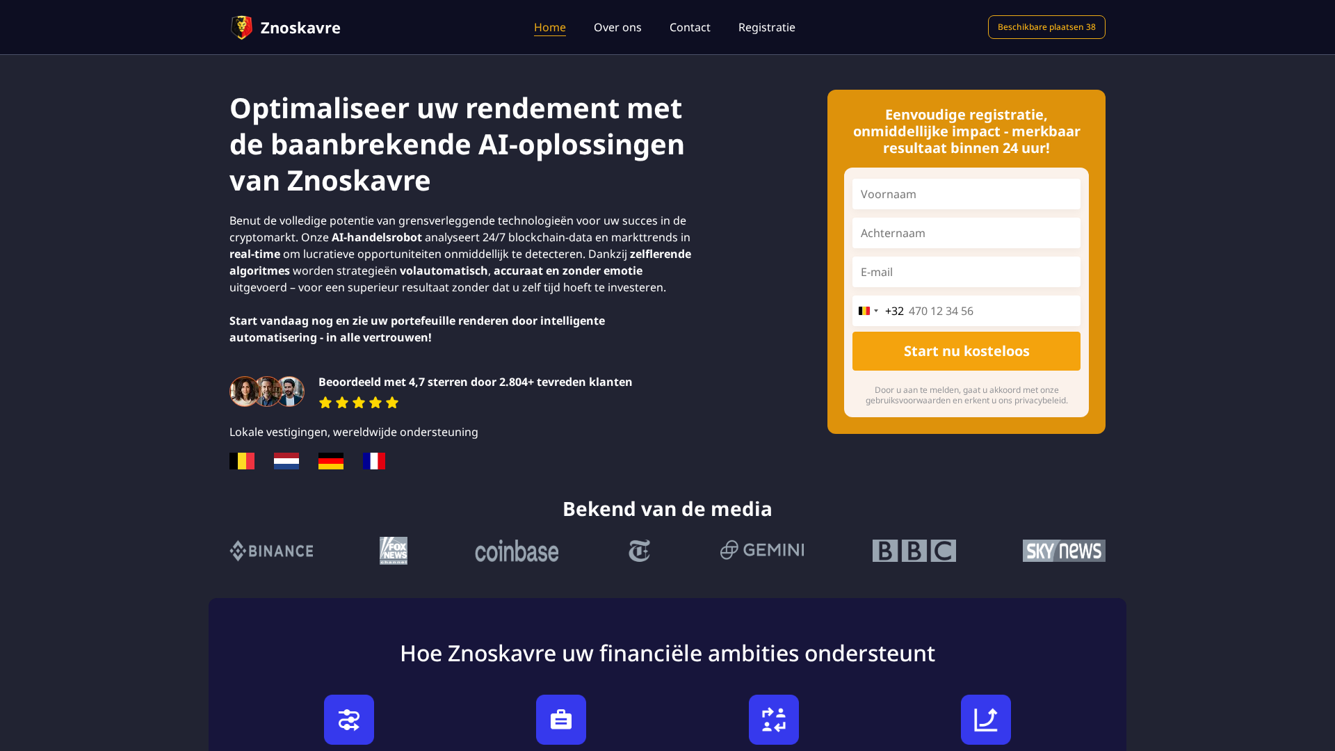 Screenshot of znoskavre-ai.net