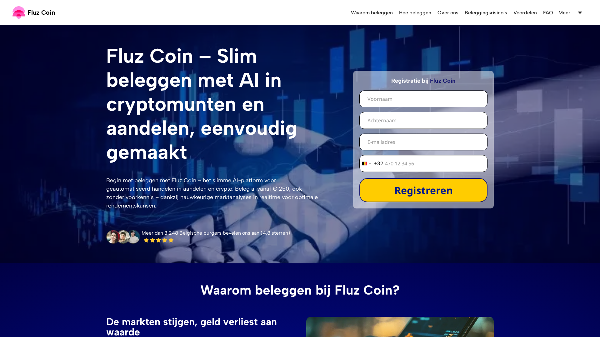 Screenshot of fluz-coin.com