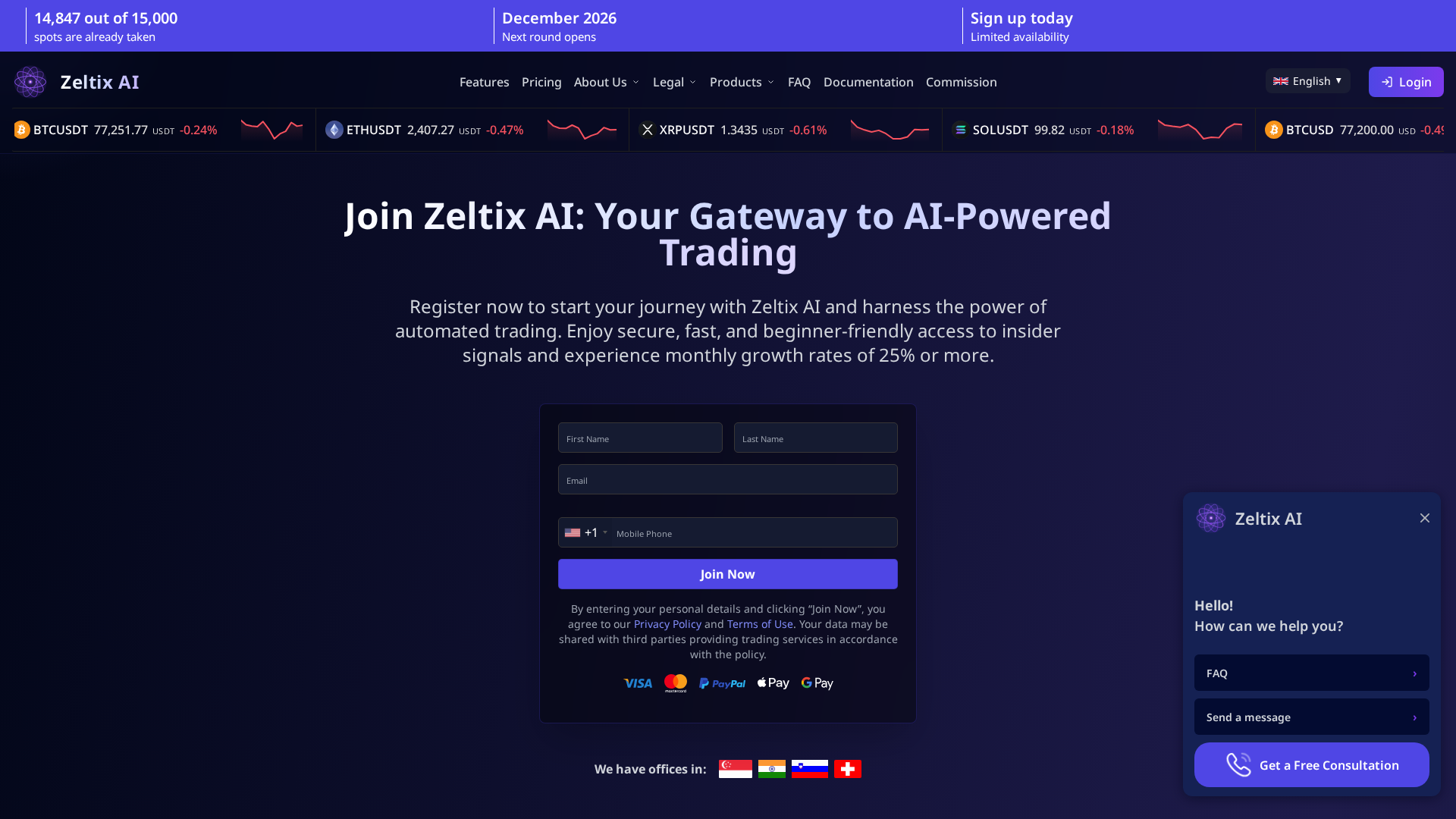Screenshot of zeltix-ai.icu