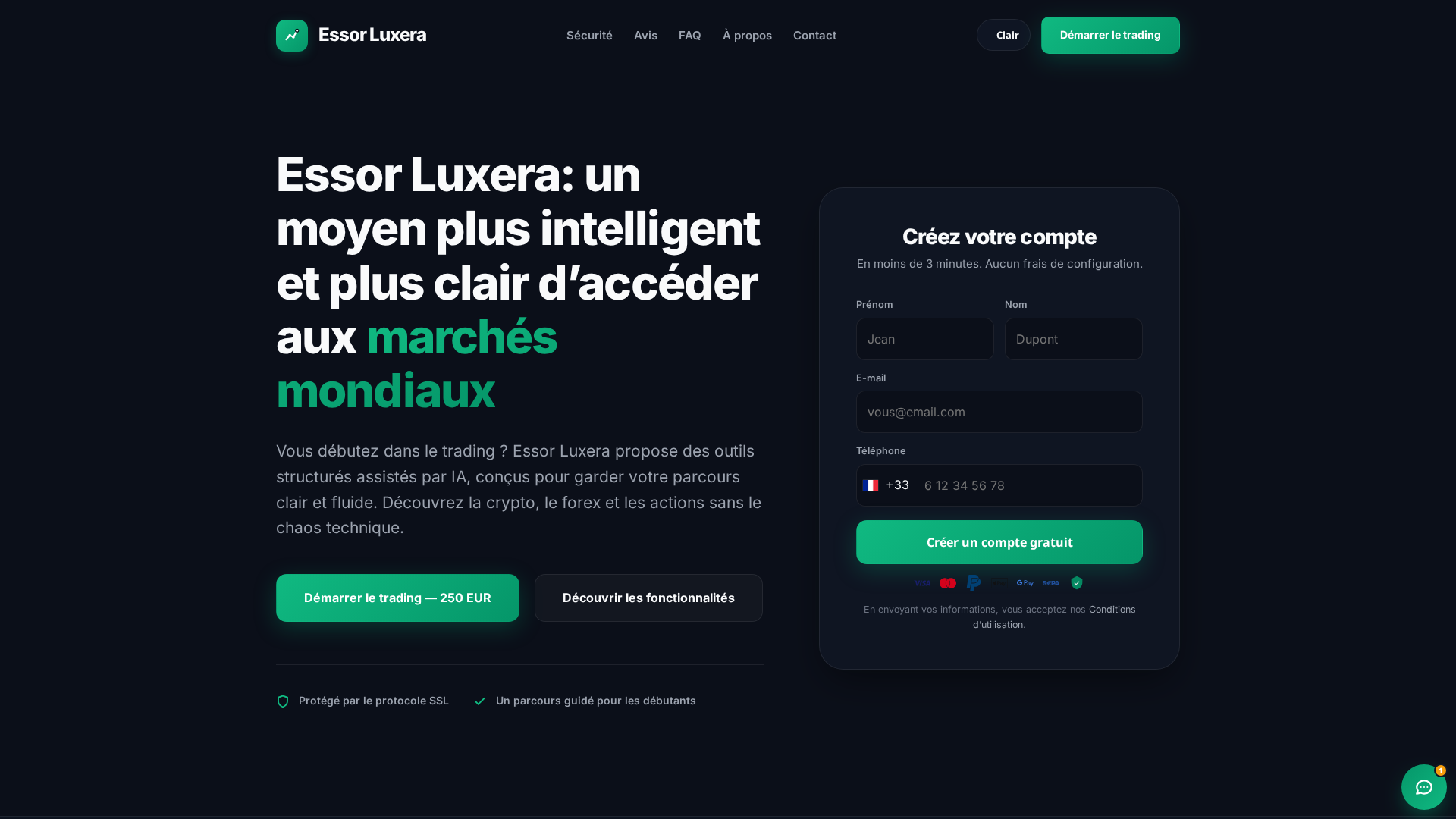 Screenshot of essor-luxera-fr.com