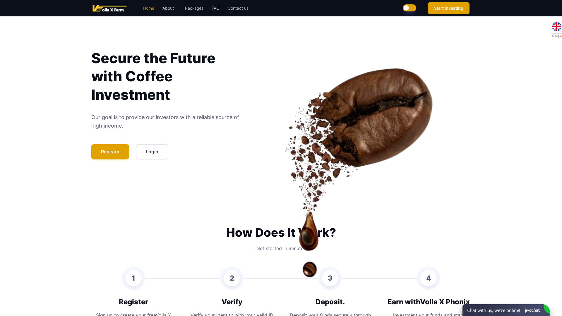 Screenshot of vollaxphonix.com