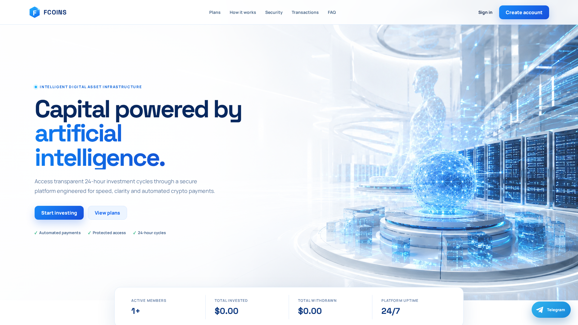 Screenshot of fcoins.xyz