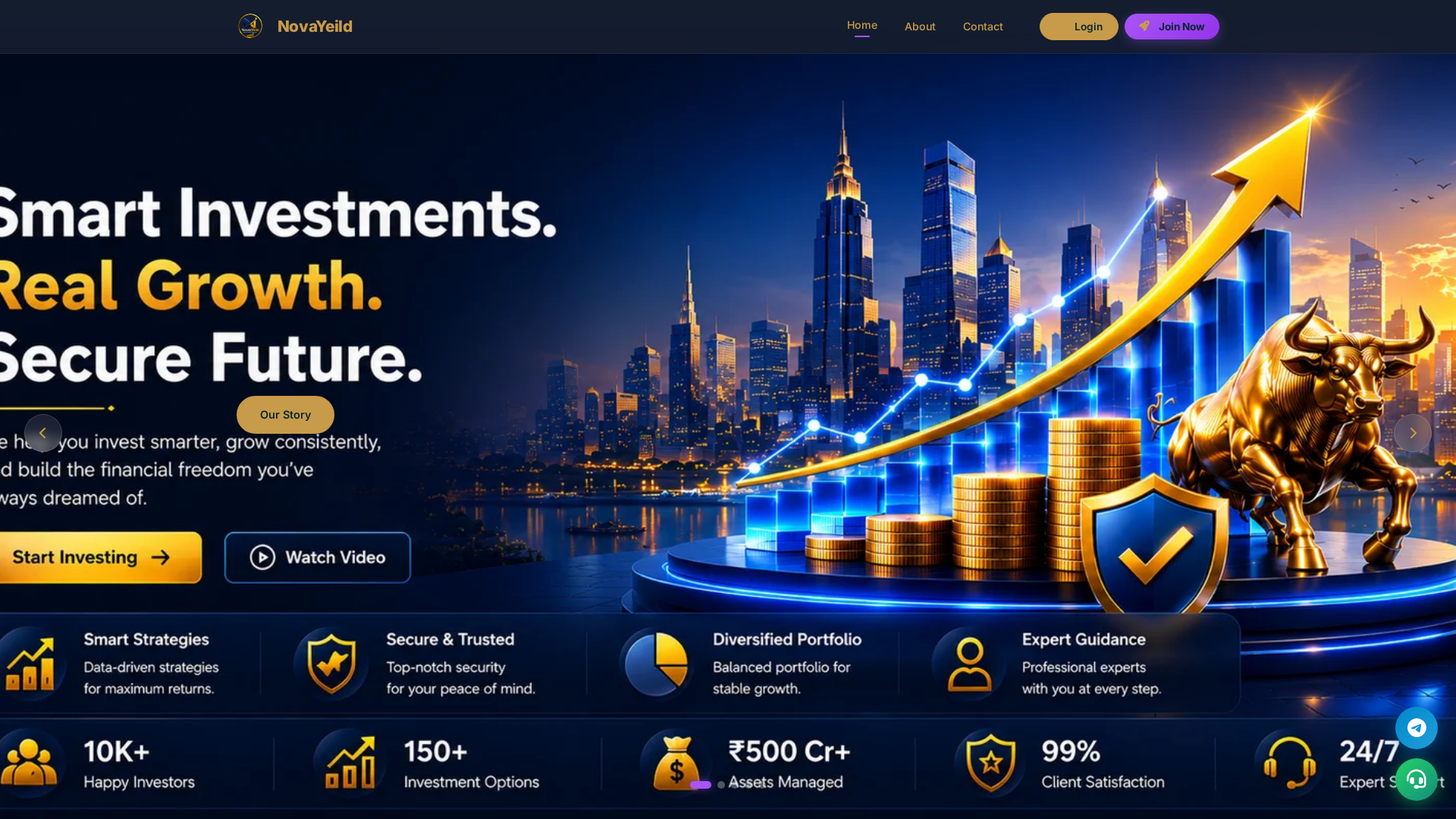 Screenshot of nova-yield.com