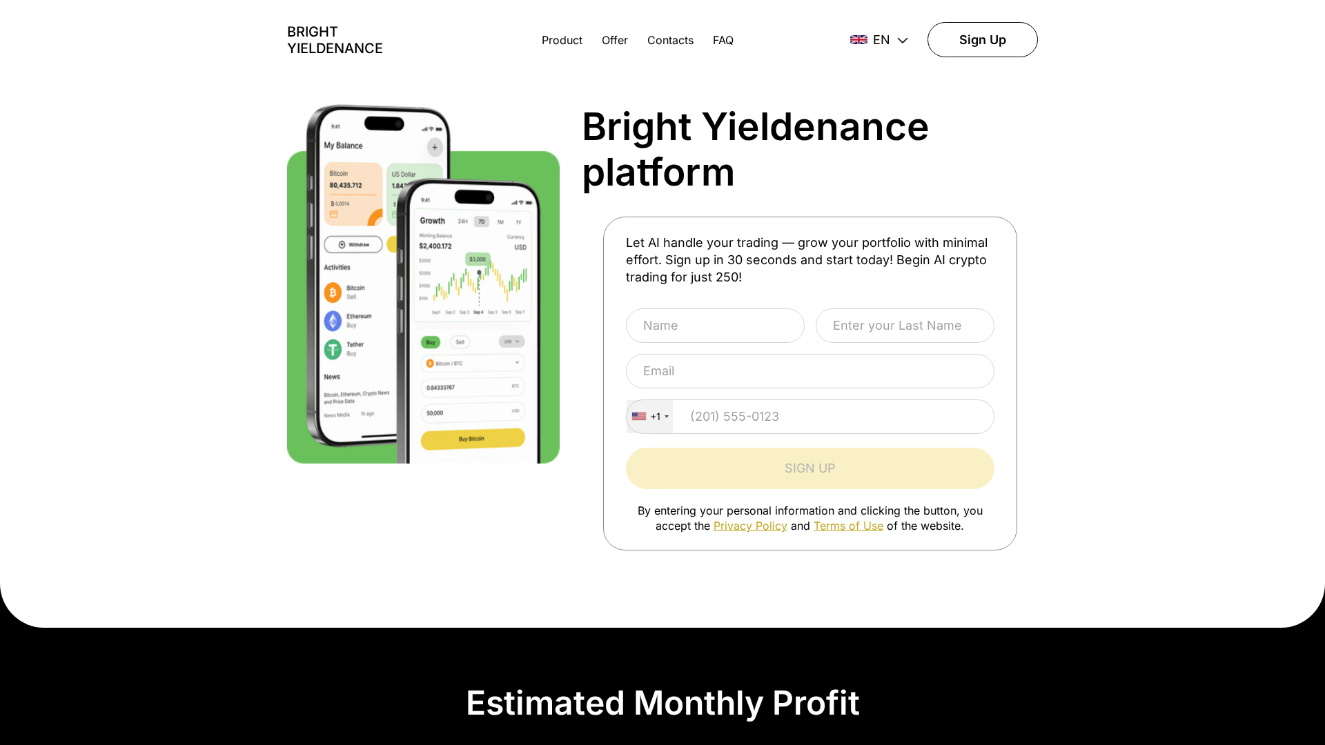 Screenshot of bright-yieldenance.site