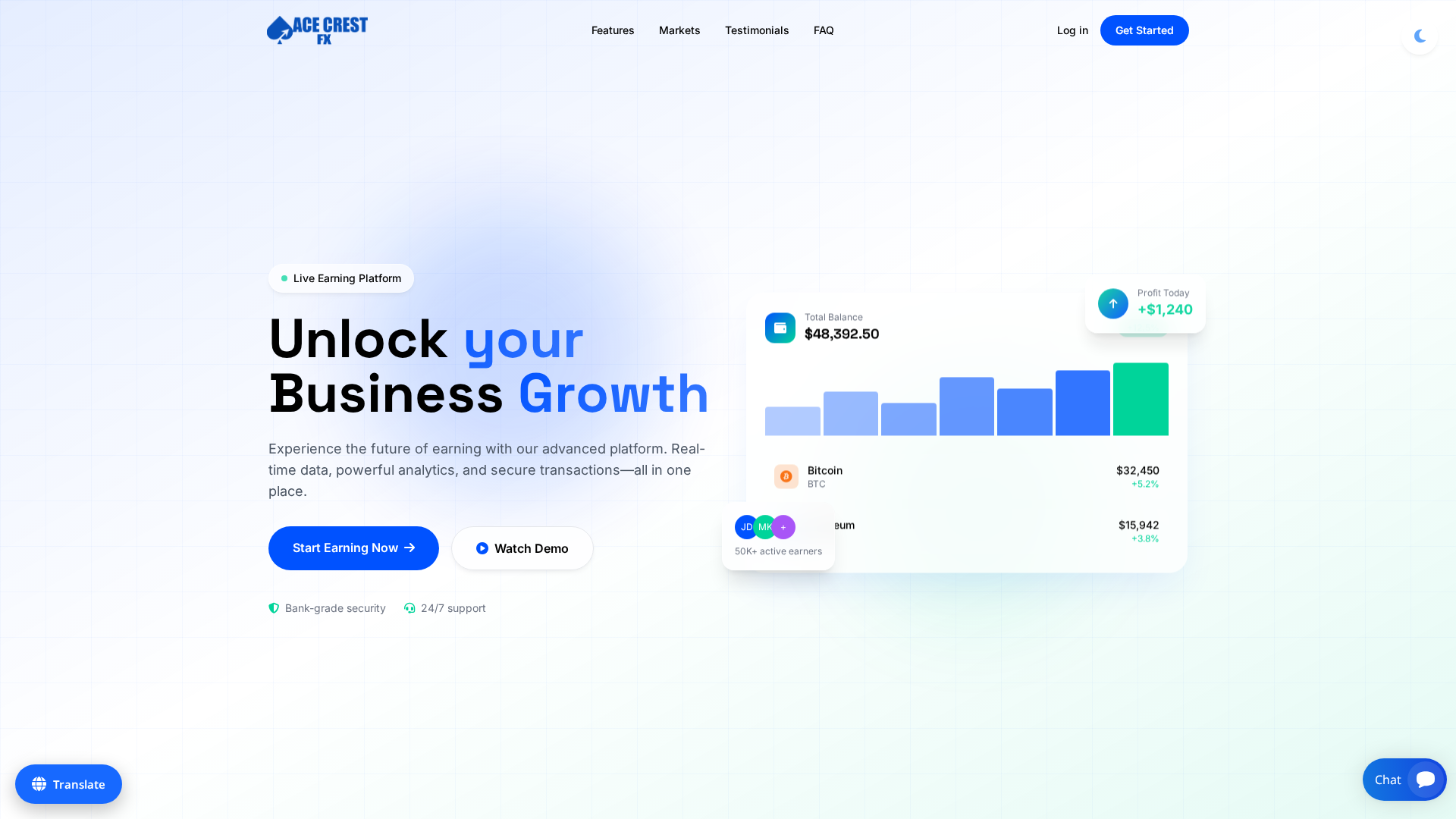 Screenshot of flexmarketcap.com