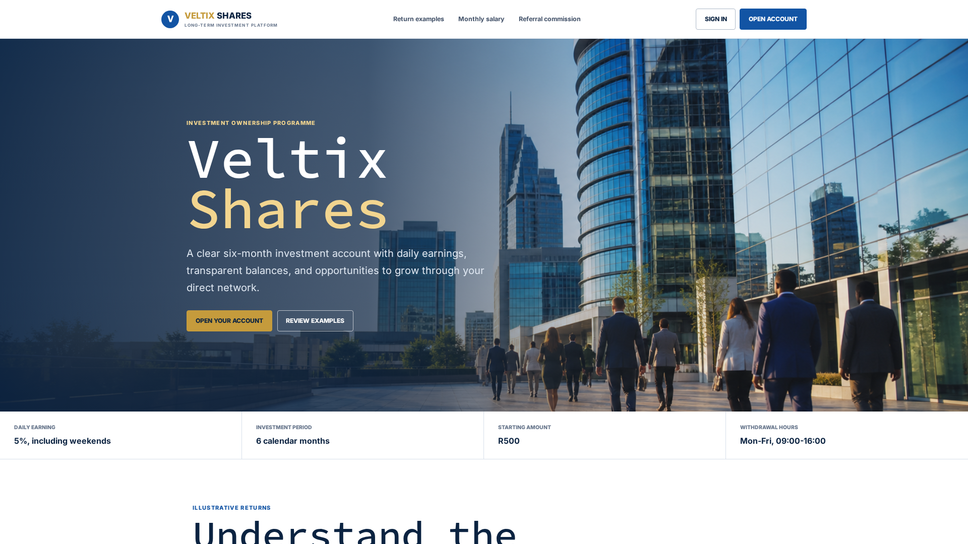 Screenshot of veltixshares.online