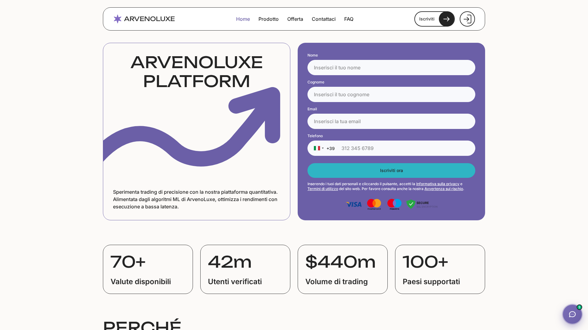 Screenshot of arveno-luxe.com