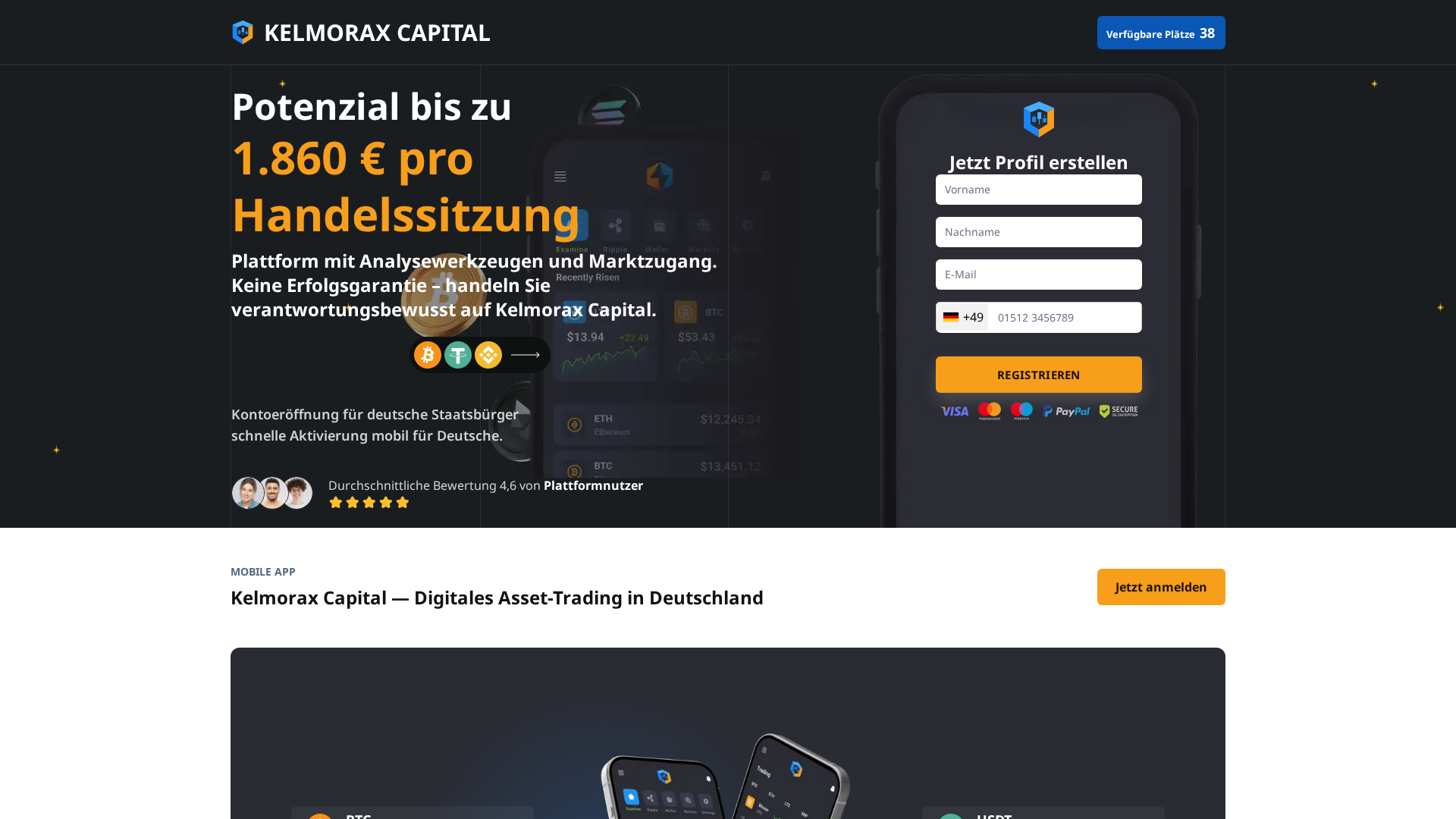 Screenshot of kelmorax-capital.online