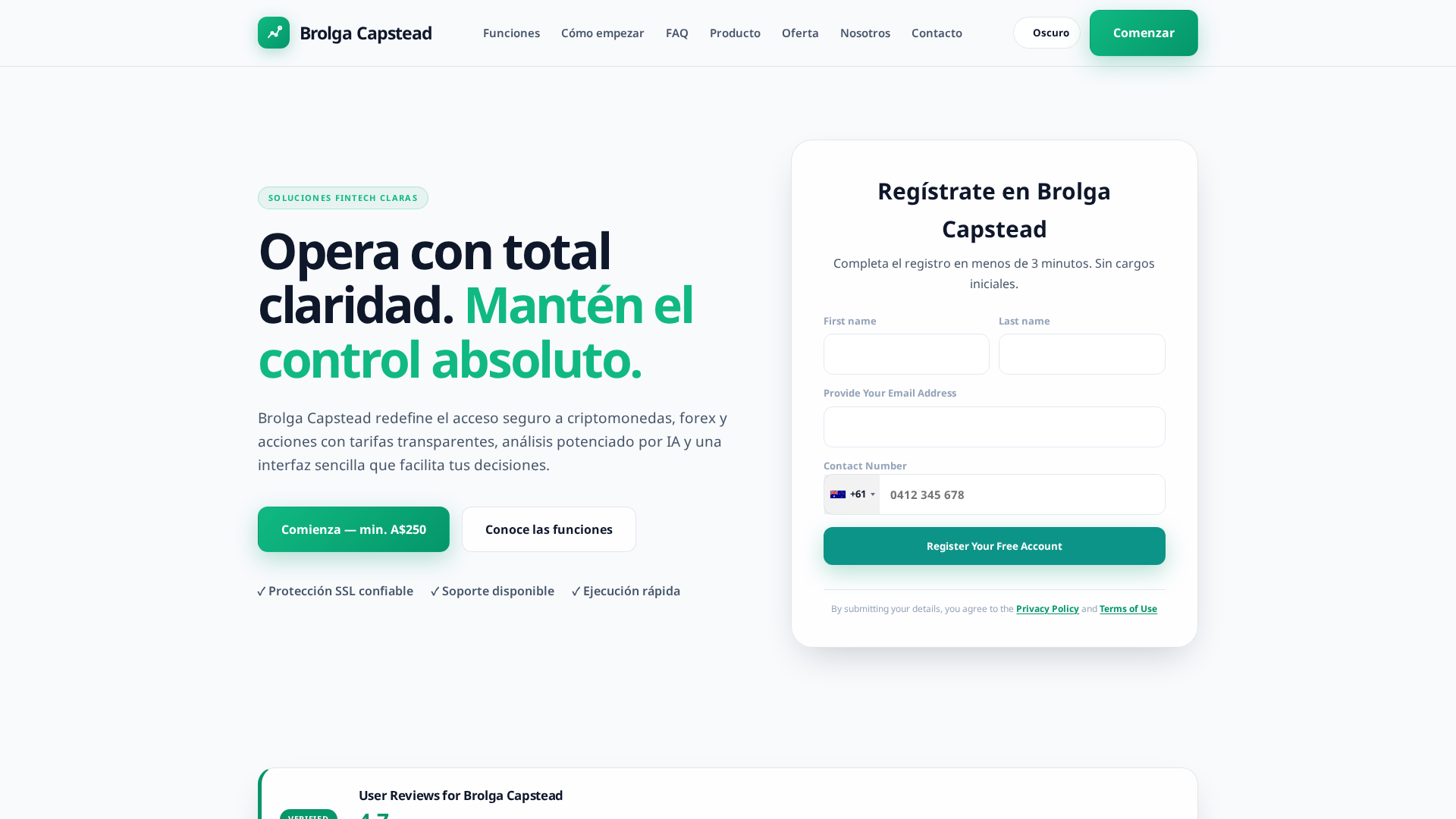 Screenshot of brolga-capstead.online