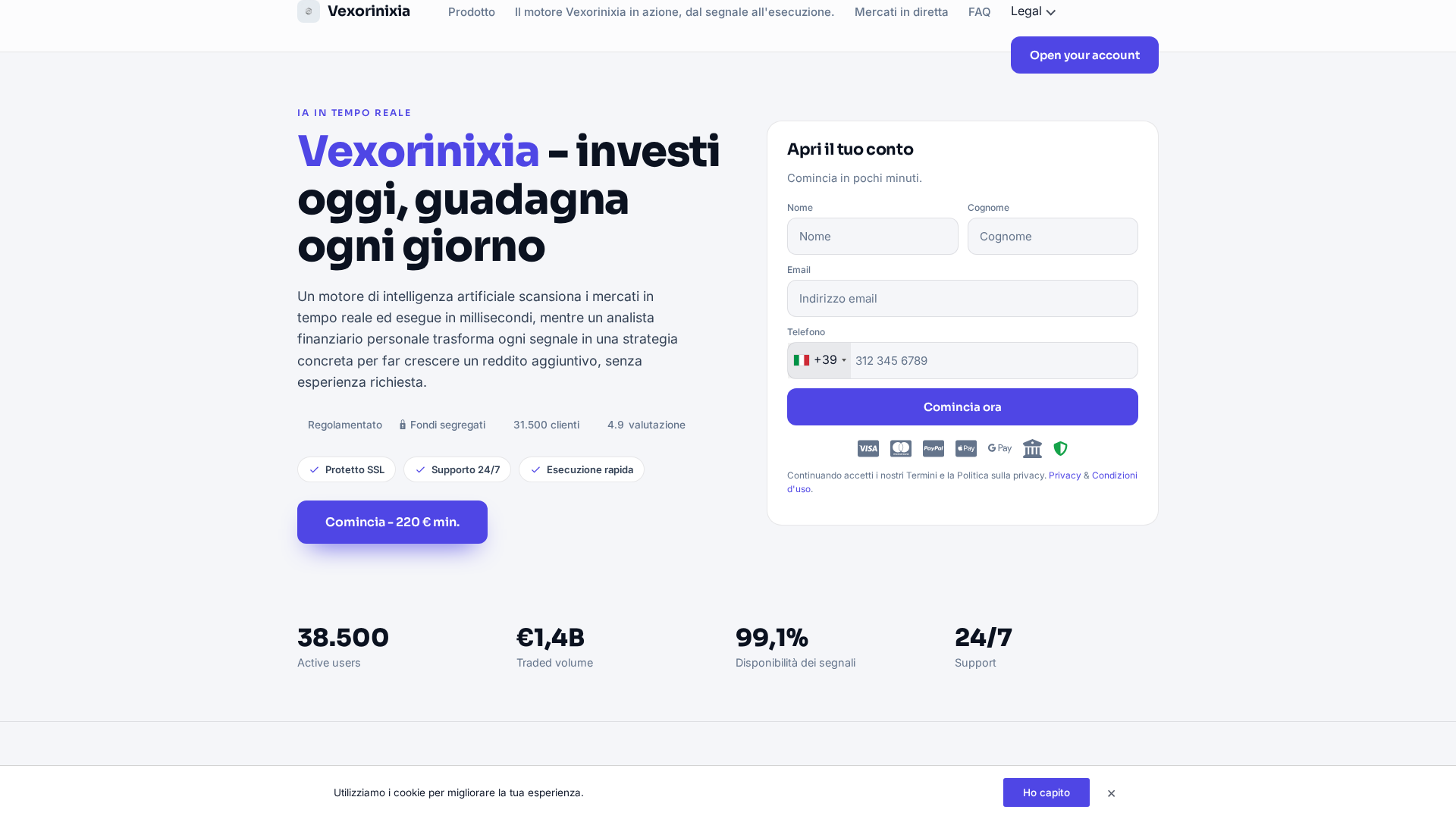 Screenshot of vexorinixia.org