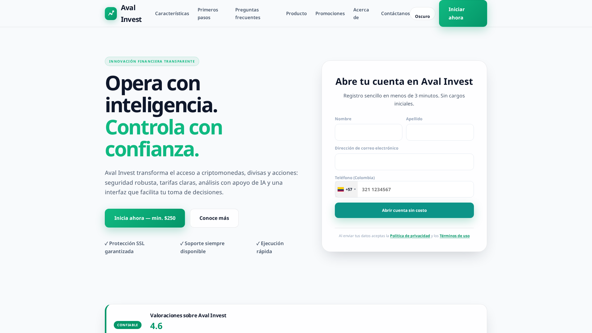 Screenshot of aval-invest.cfd