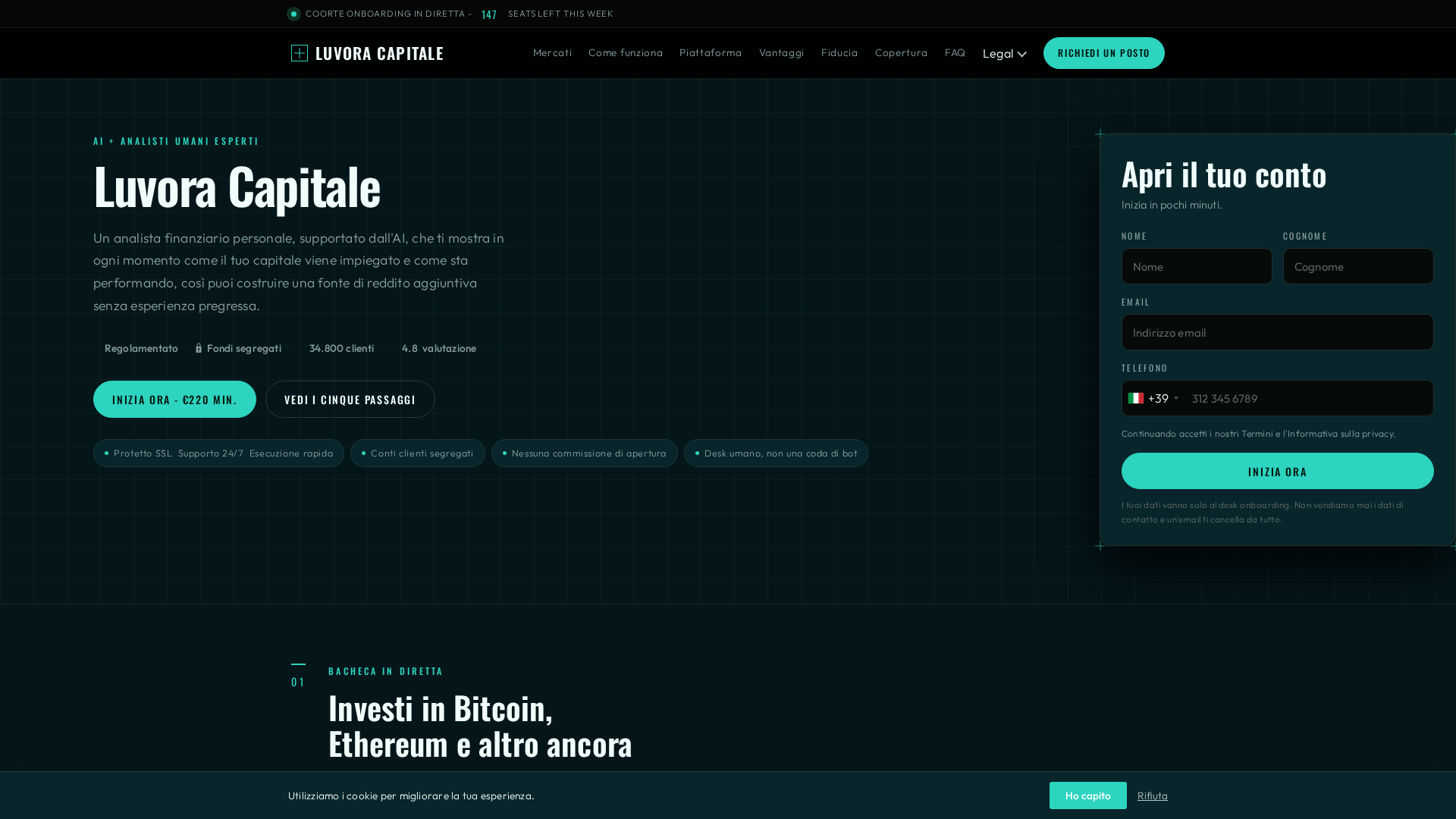 Screenshot of luvoracapitale.biz
