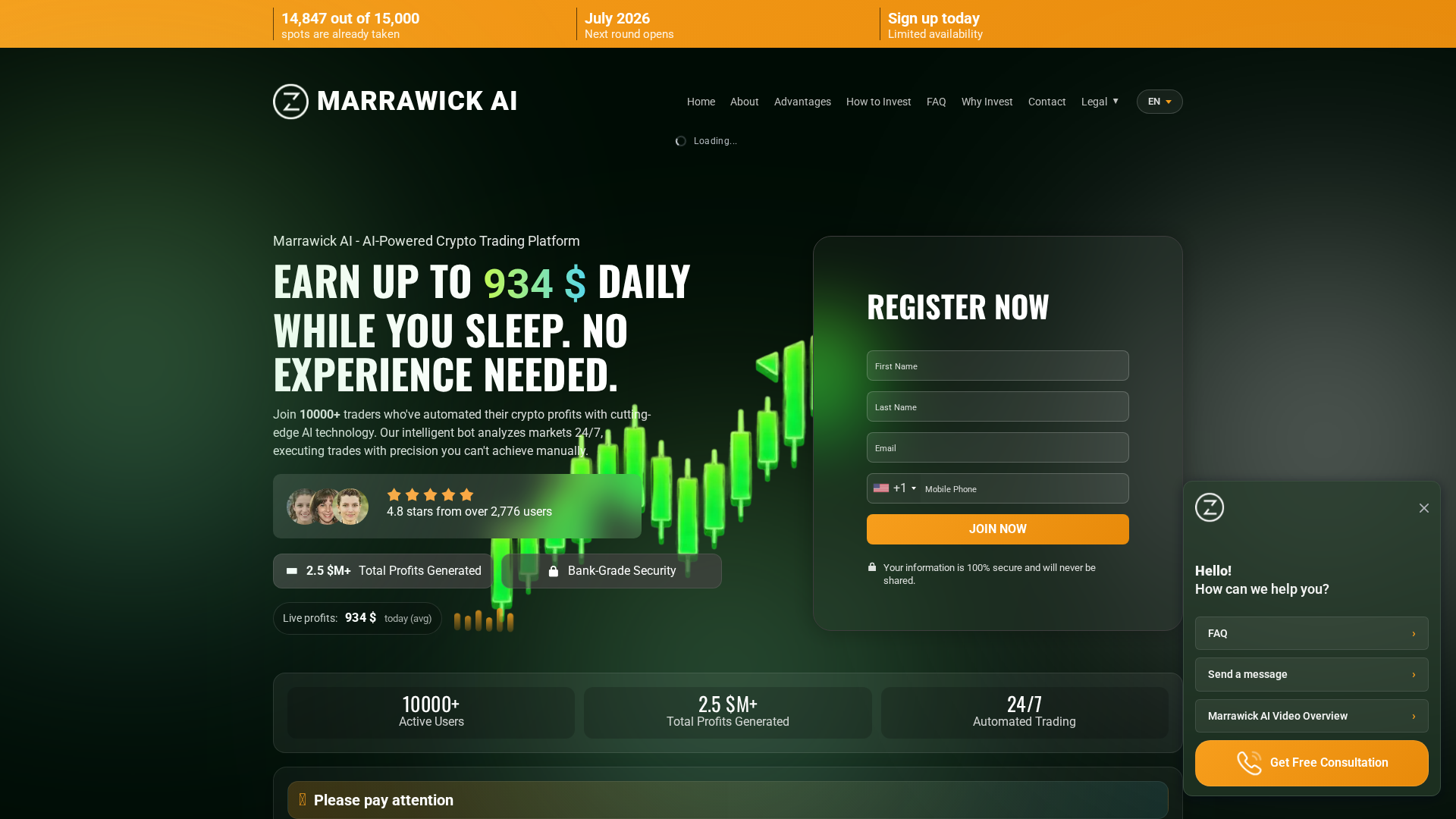 Screenshot of marrawick-ai.com