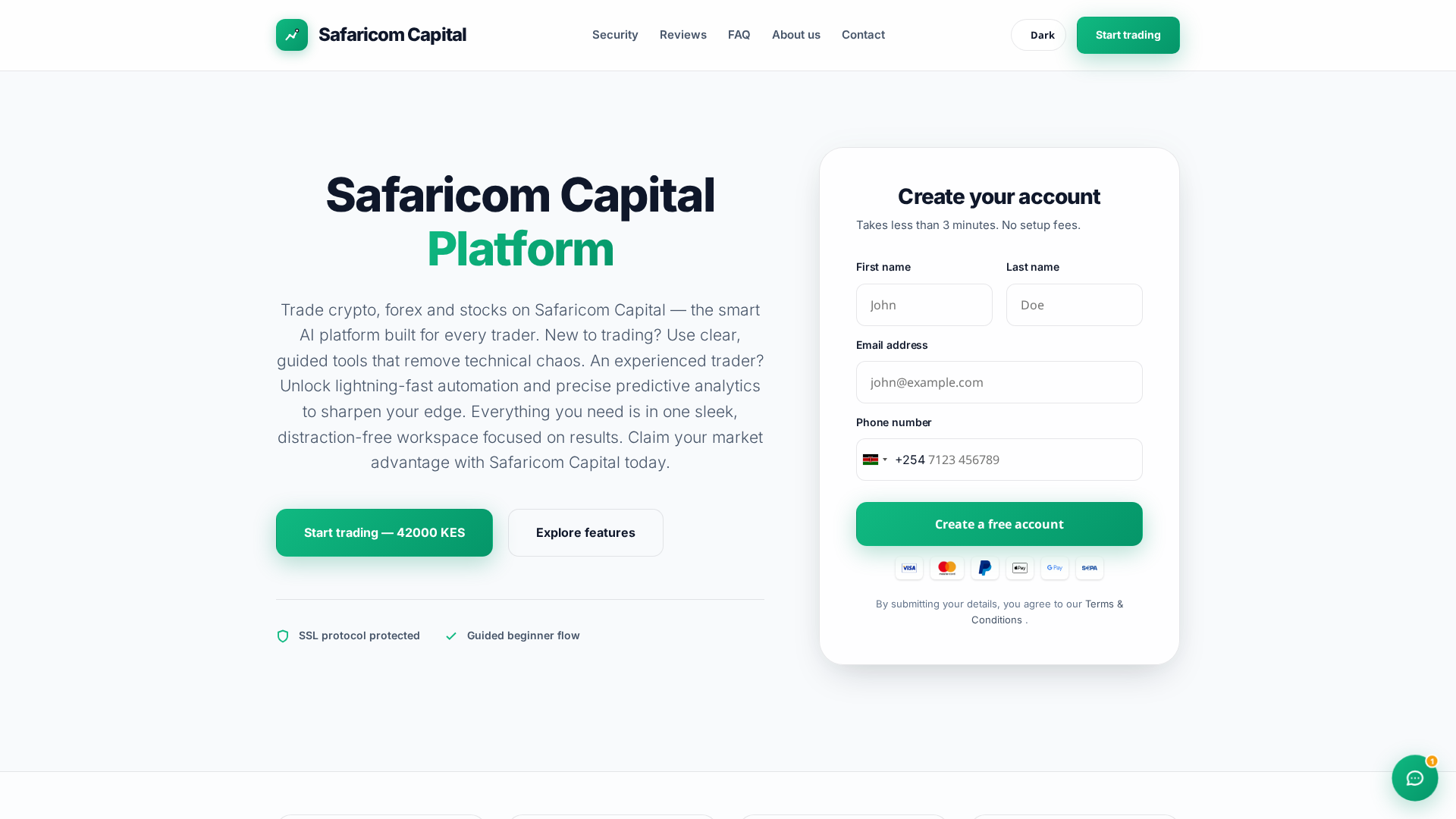 Screenshot of safaricom-capital.info