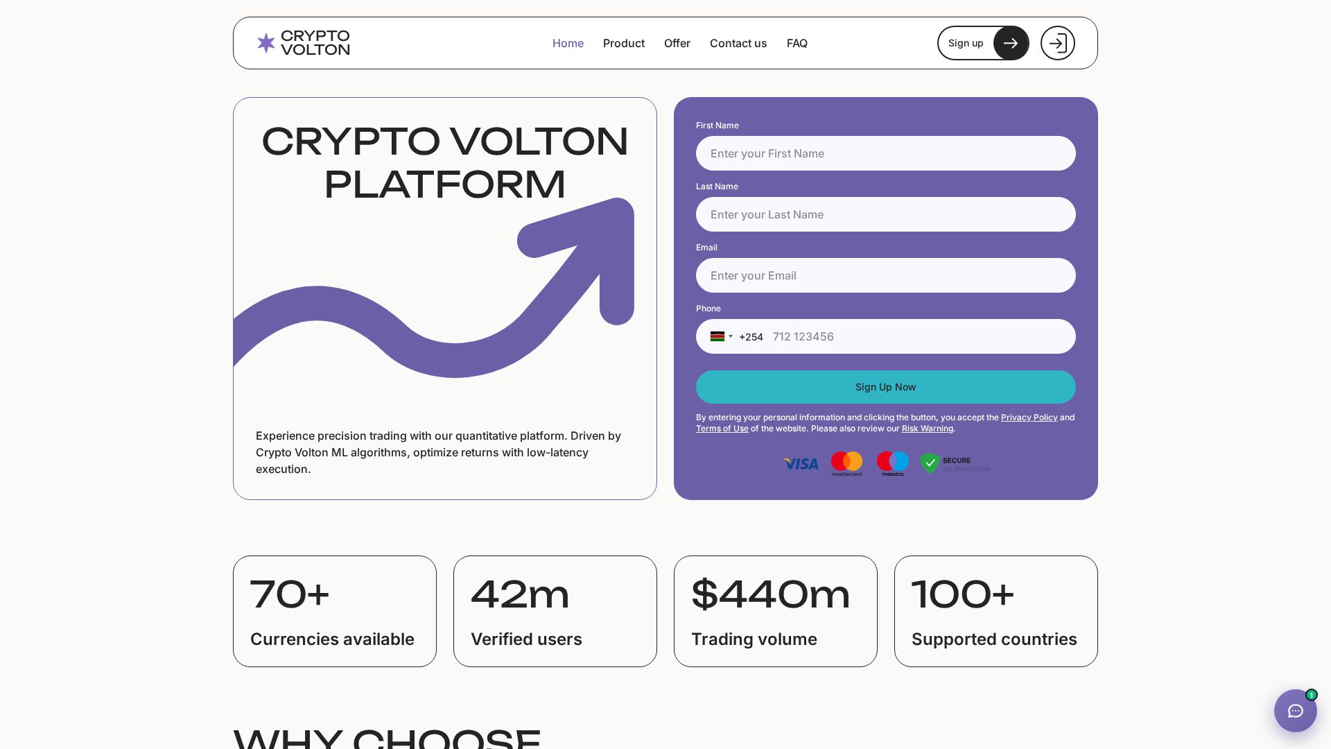 Screenshot of crypto-volton.info