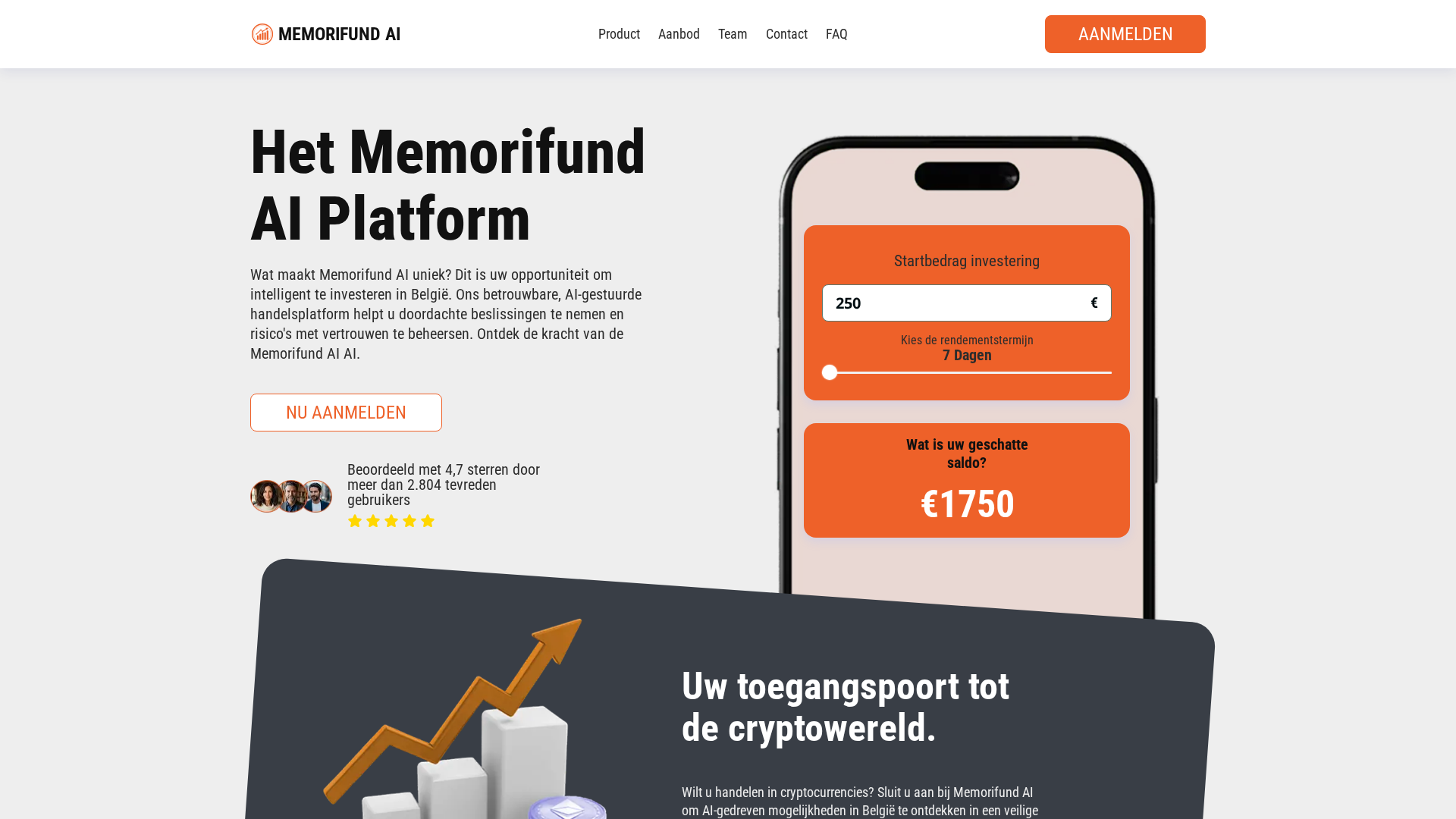 Screenshot of memorifund-ai.net