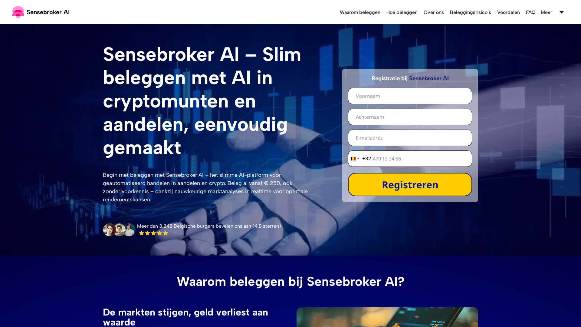 Screenshot of sense-brokerai.com