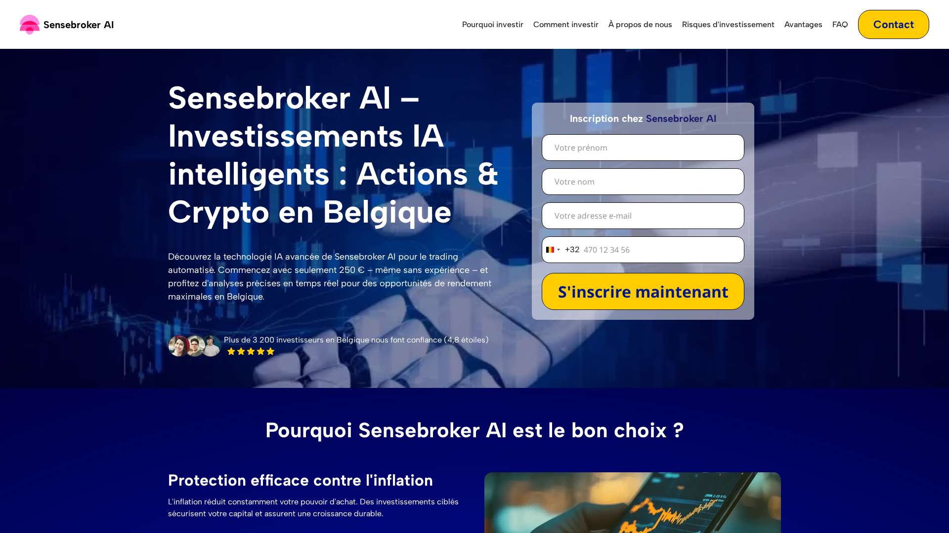 Screenshot of sense-brokerai.net