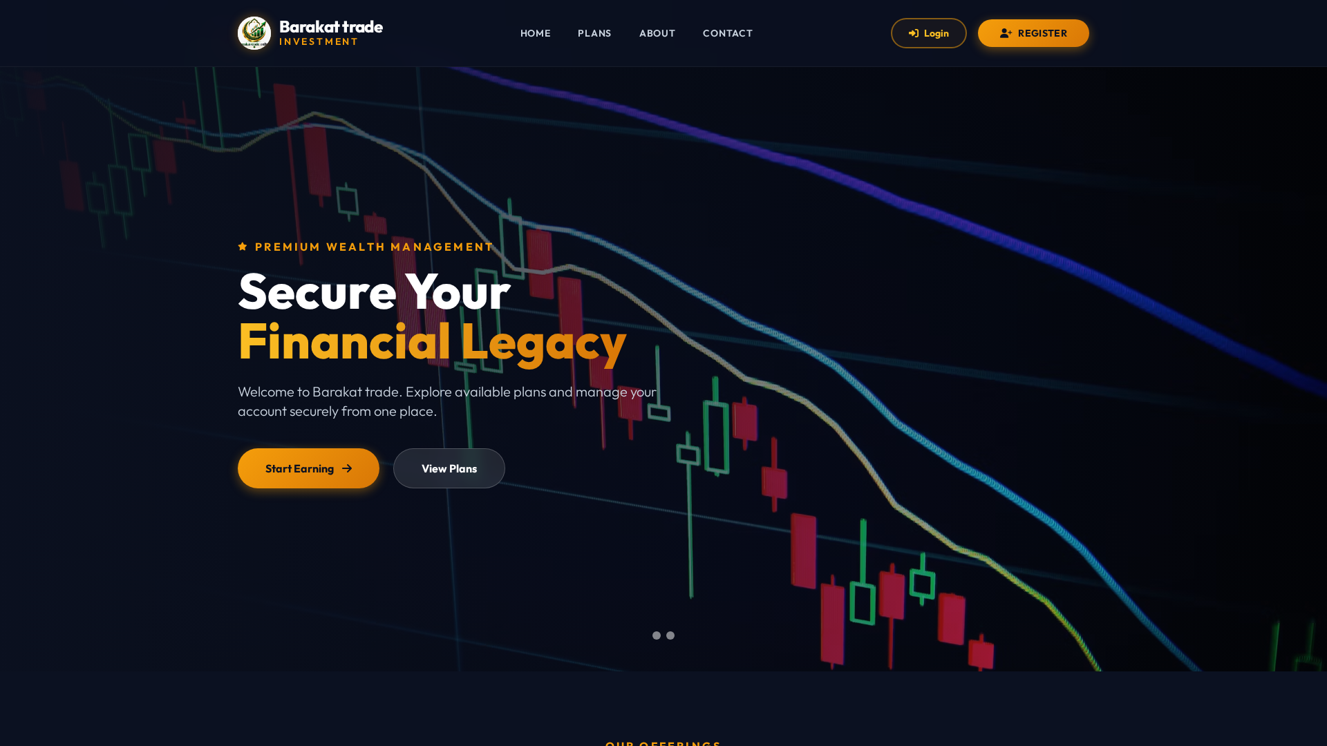 Screenshot of barakat-trade.online