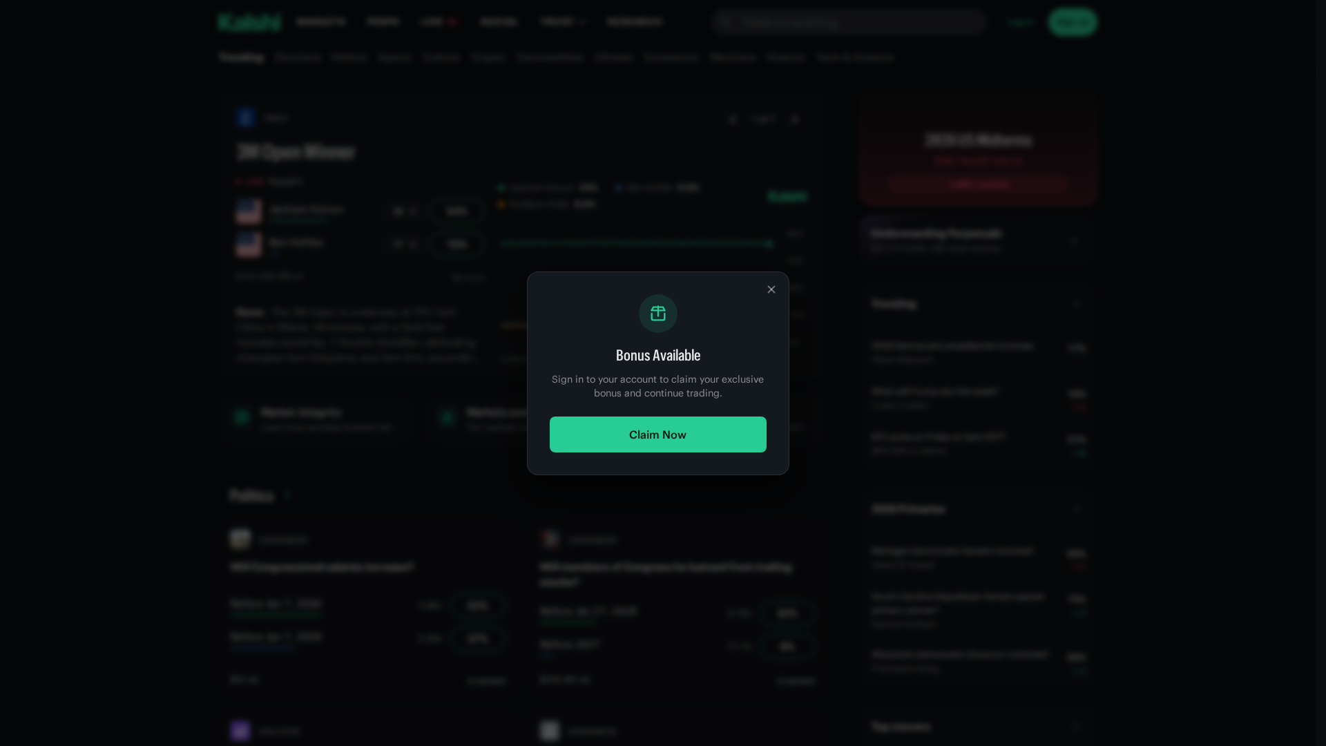 Screenshot of exclusive-kalshi.com