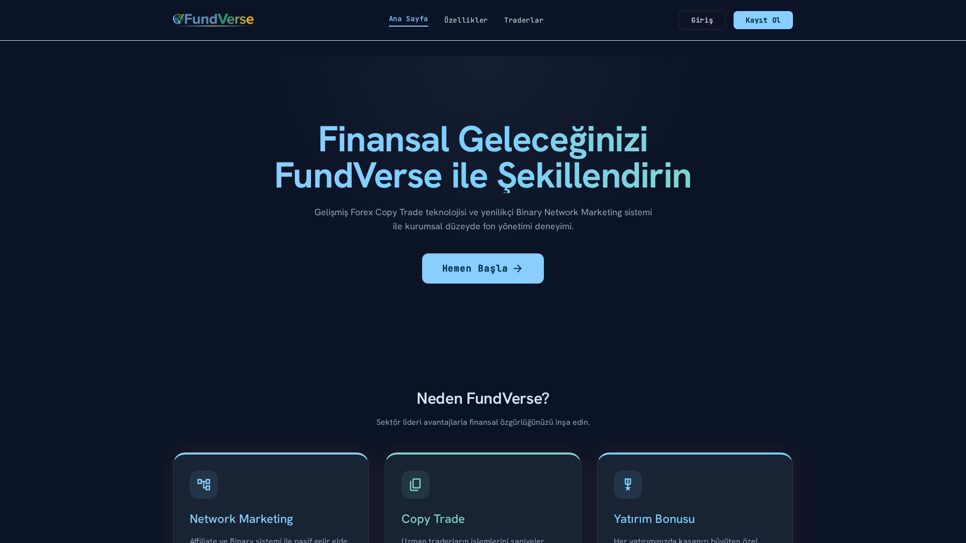 Screenshot of fundverse.world