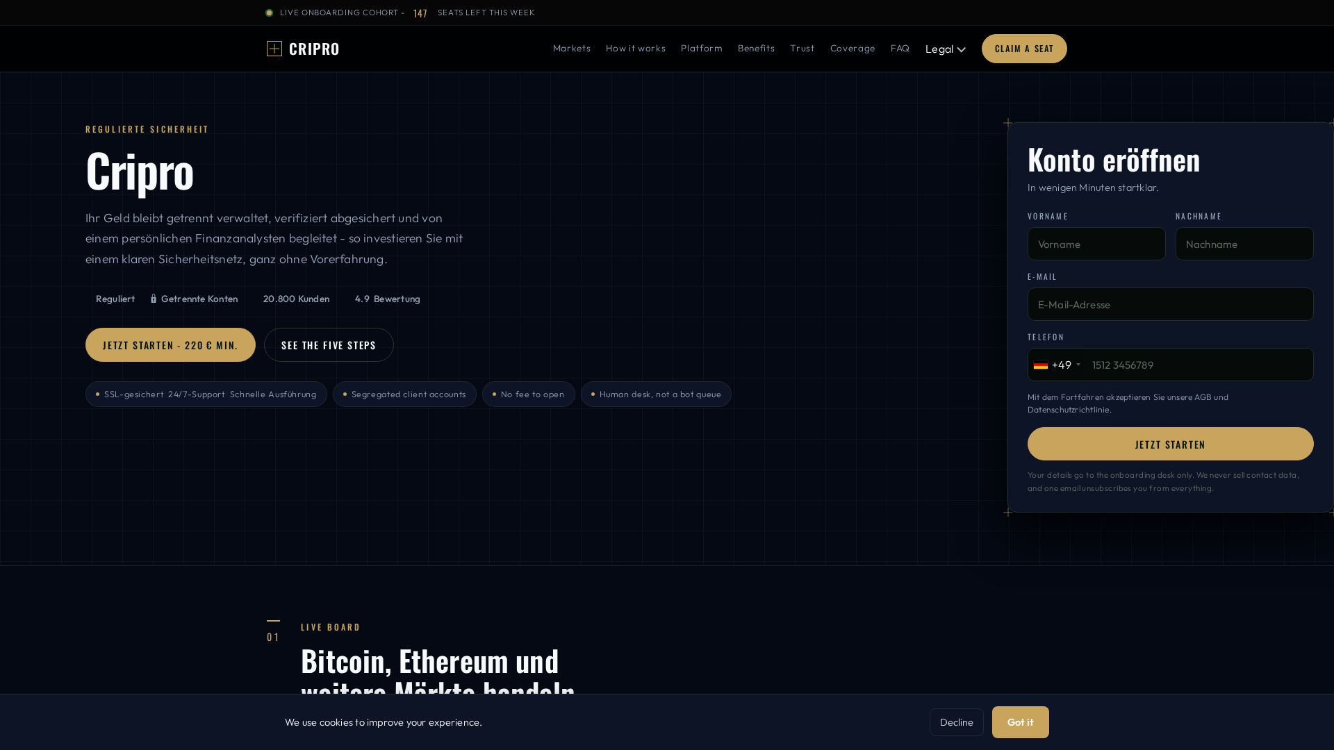 Screenshot of cripro.biz