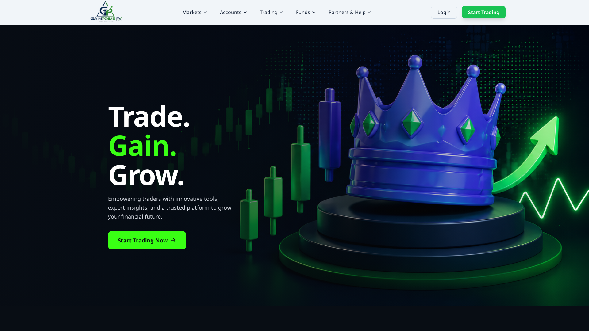 Screenshot of gainprimefx.com