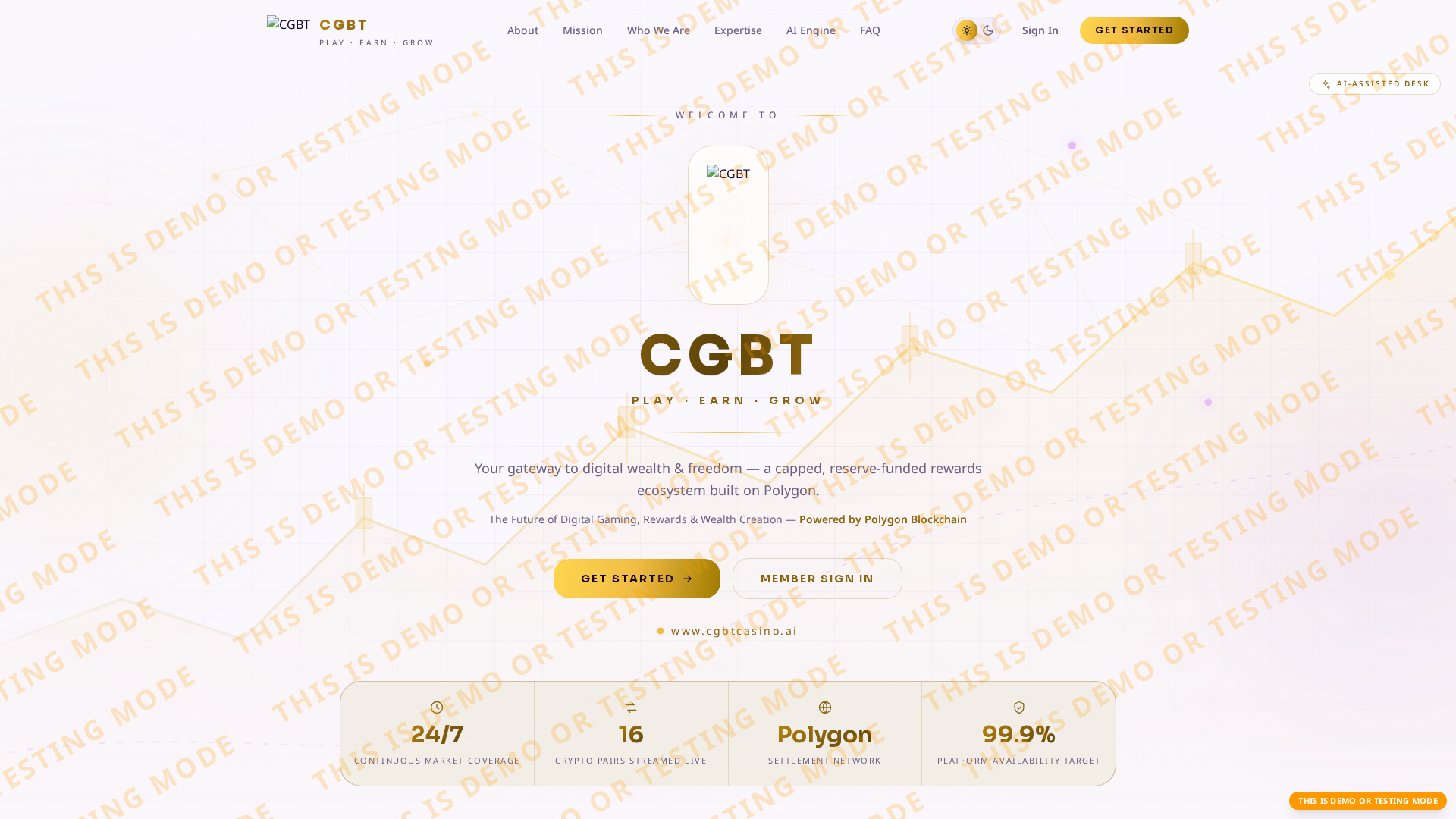 Screenshot of cgbtcasino.io