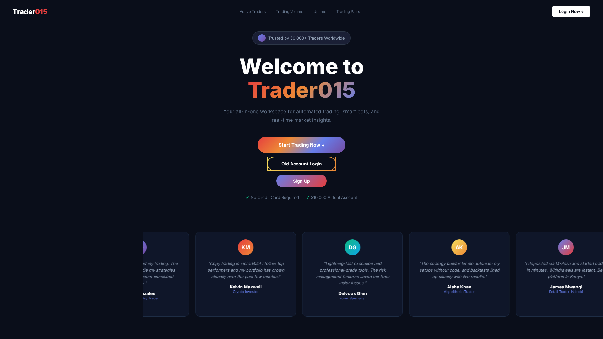 Screenshot of trader015.site