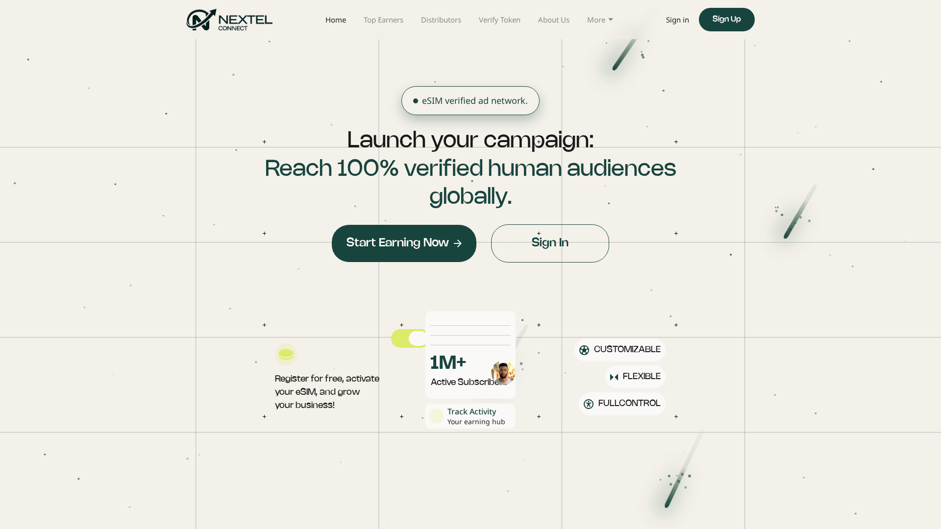 Screenshot of nextelnetwork.com