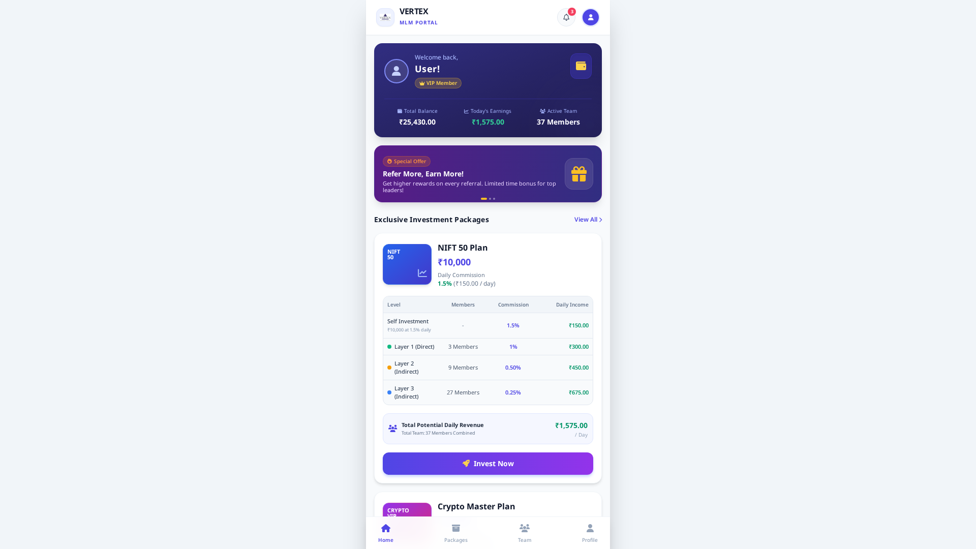 Screenshot of vertexmlm.site