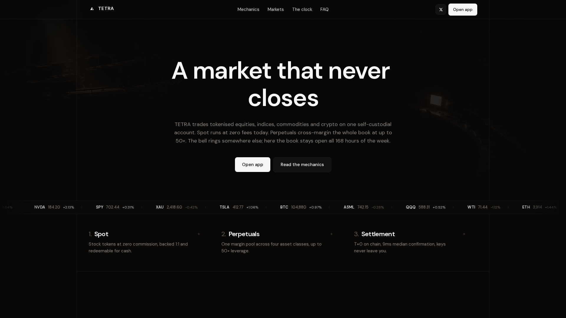Screenshot of tetradesk.xyz