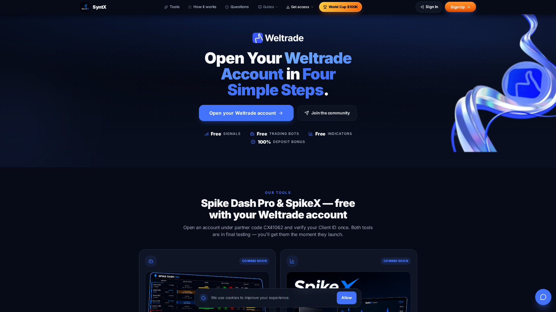 Screenshot of syntxfx.com