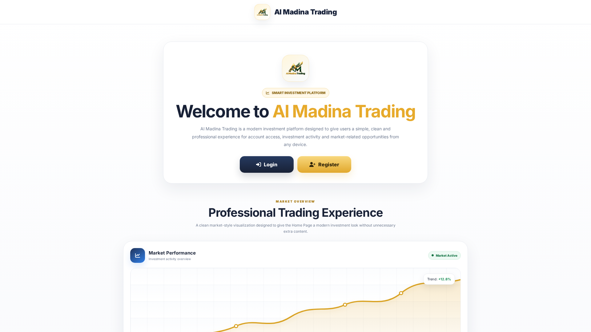 Screenshot of almadinatrading.top