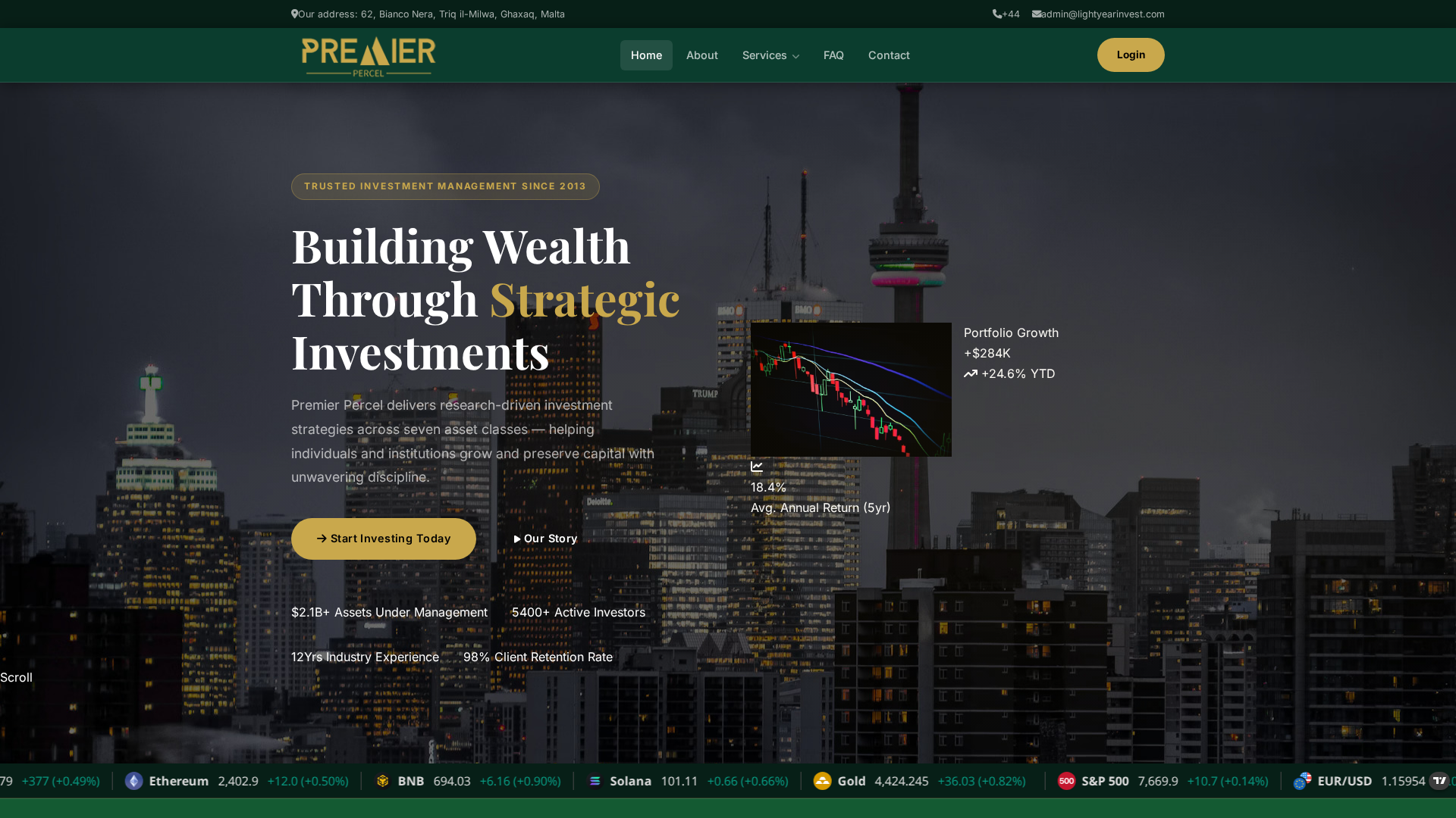 Screenshot of lightyearinvest.com